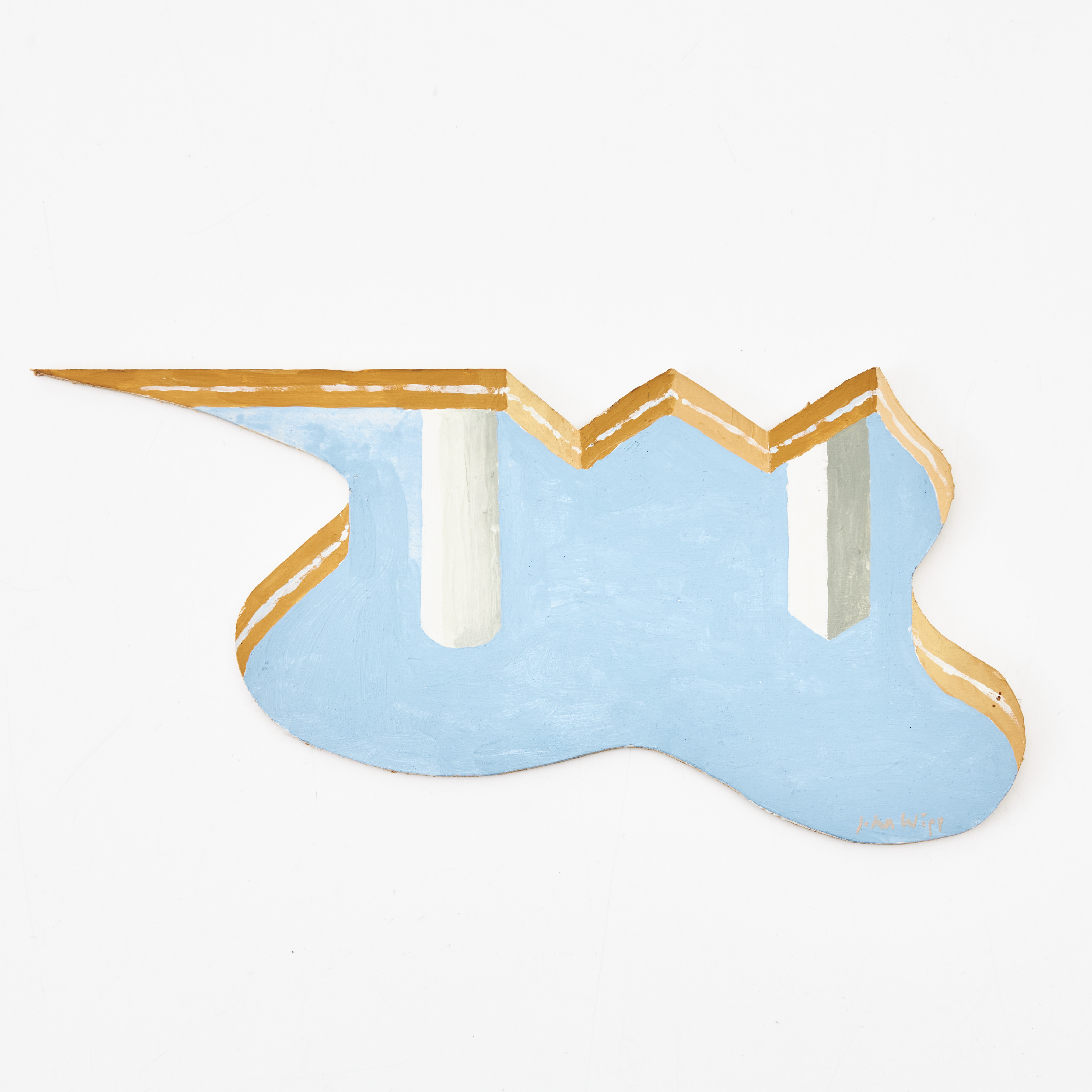 JOHAN WIPP (1927-2005). Komposition, olja på pannå.