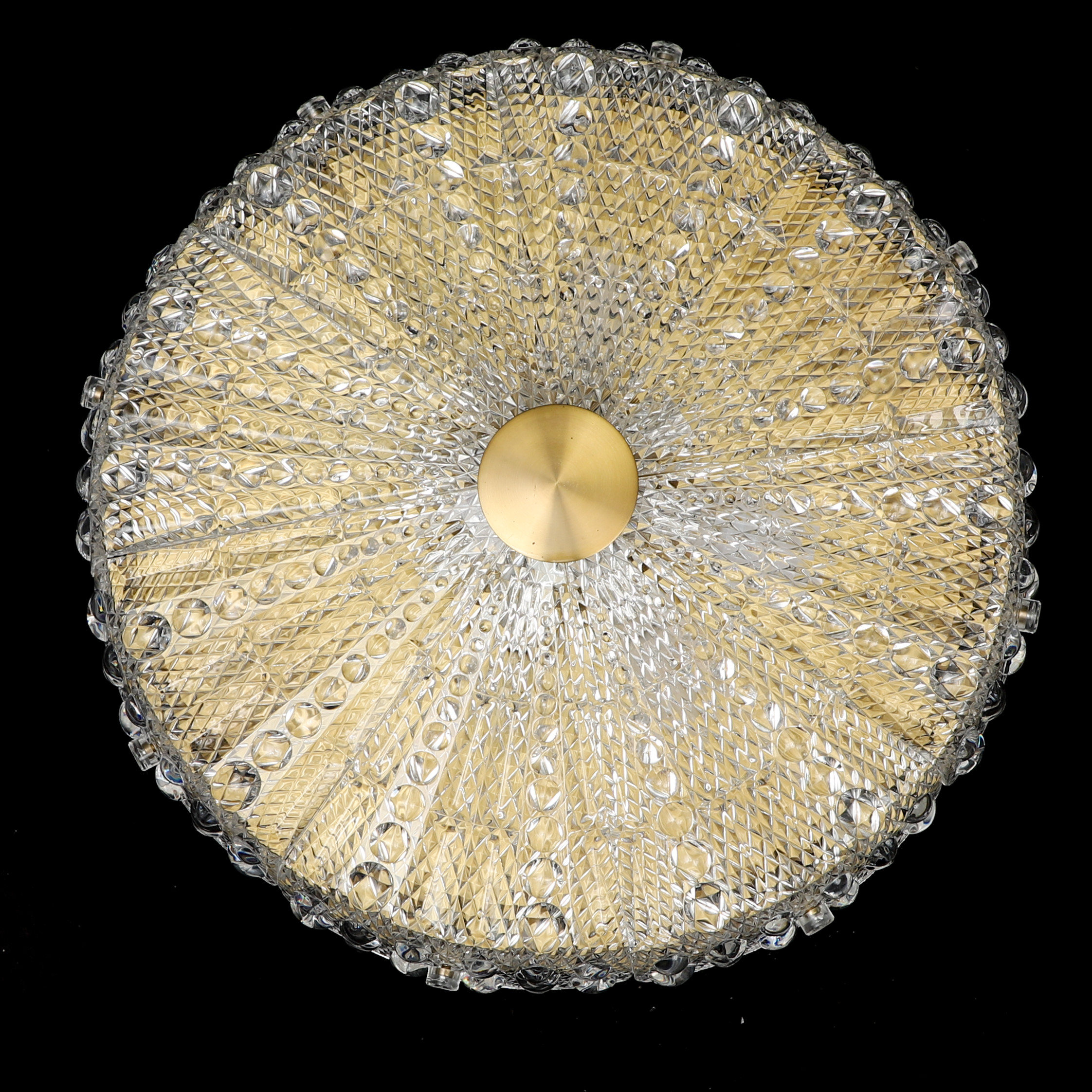 CARL FAGERLUND. Taklampa, Orrefors, 1950/60-tal.