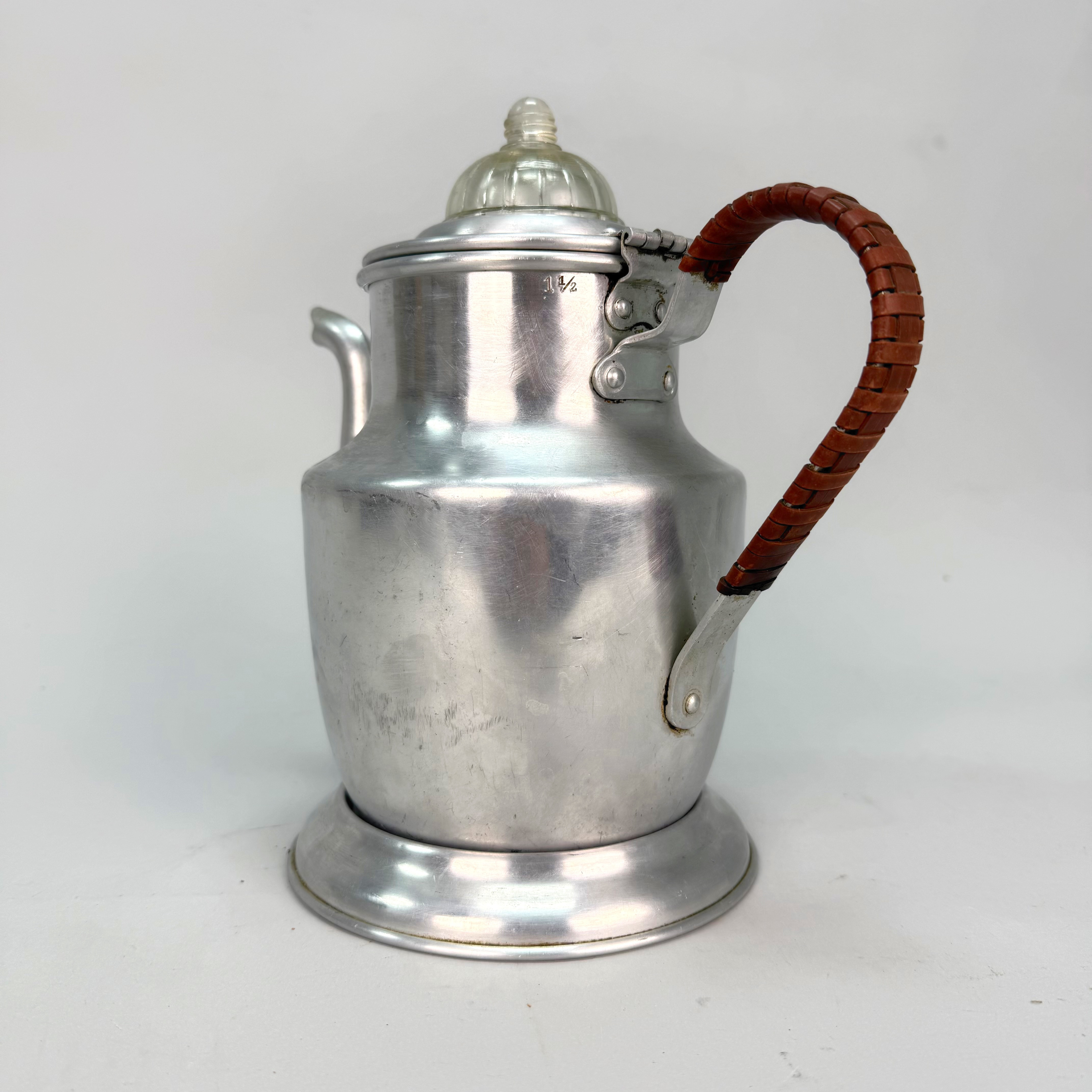 TE/KAFFE KANNA,PERKULATOR, aluminium / rostfritt 30/40 tal.