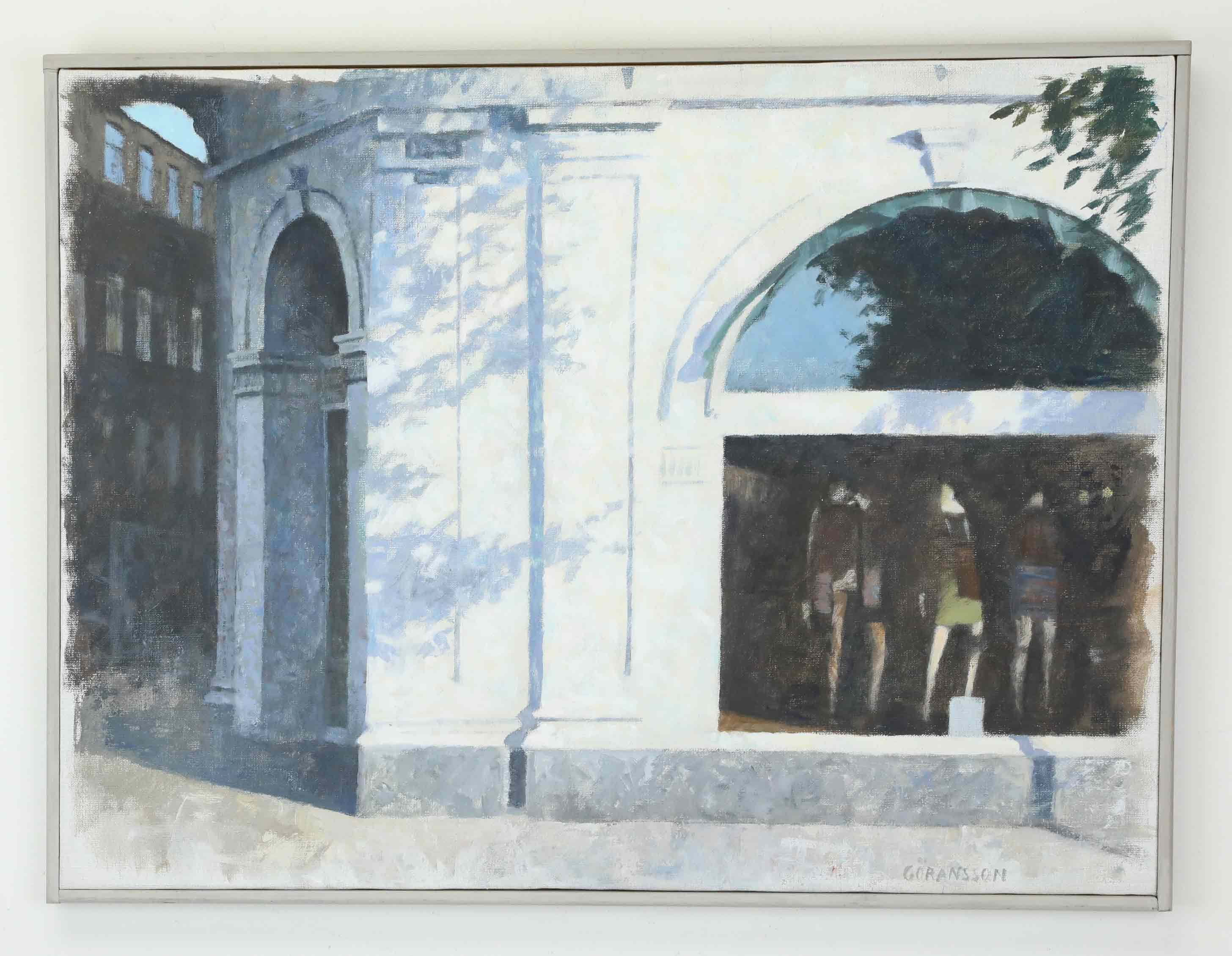 PETER GÖRANSSON. Olja på duk, "kvarteret Mollberg 2014", signerad.