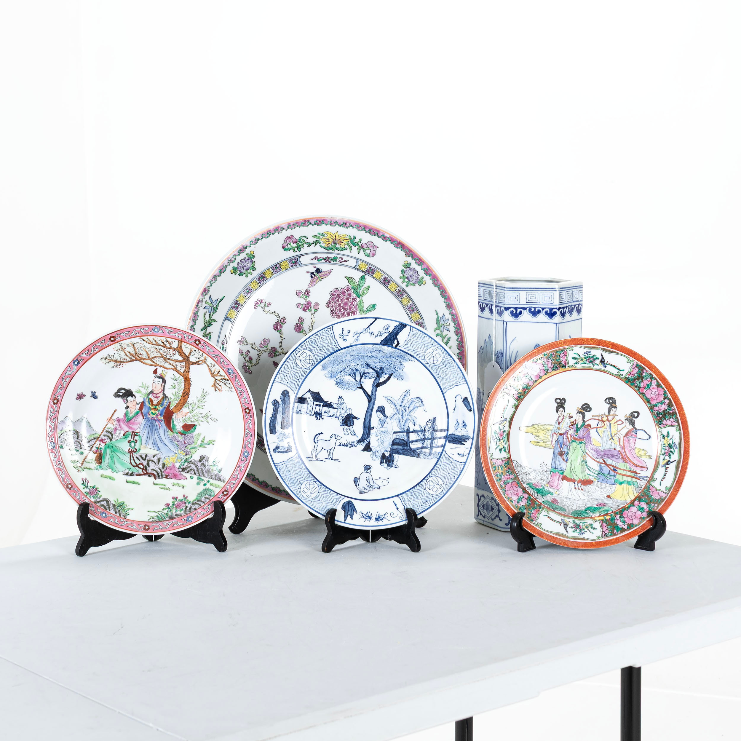 PORSLIN, 5 delar, Kina, sent 1900/samtida.