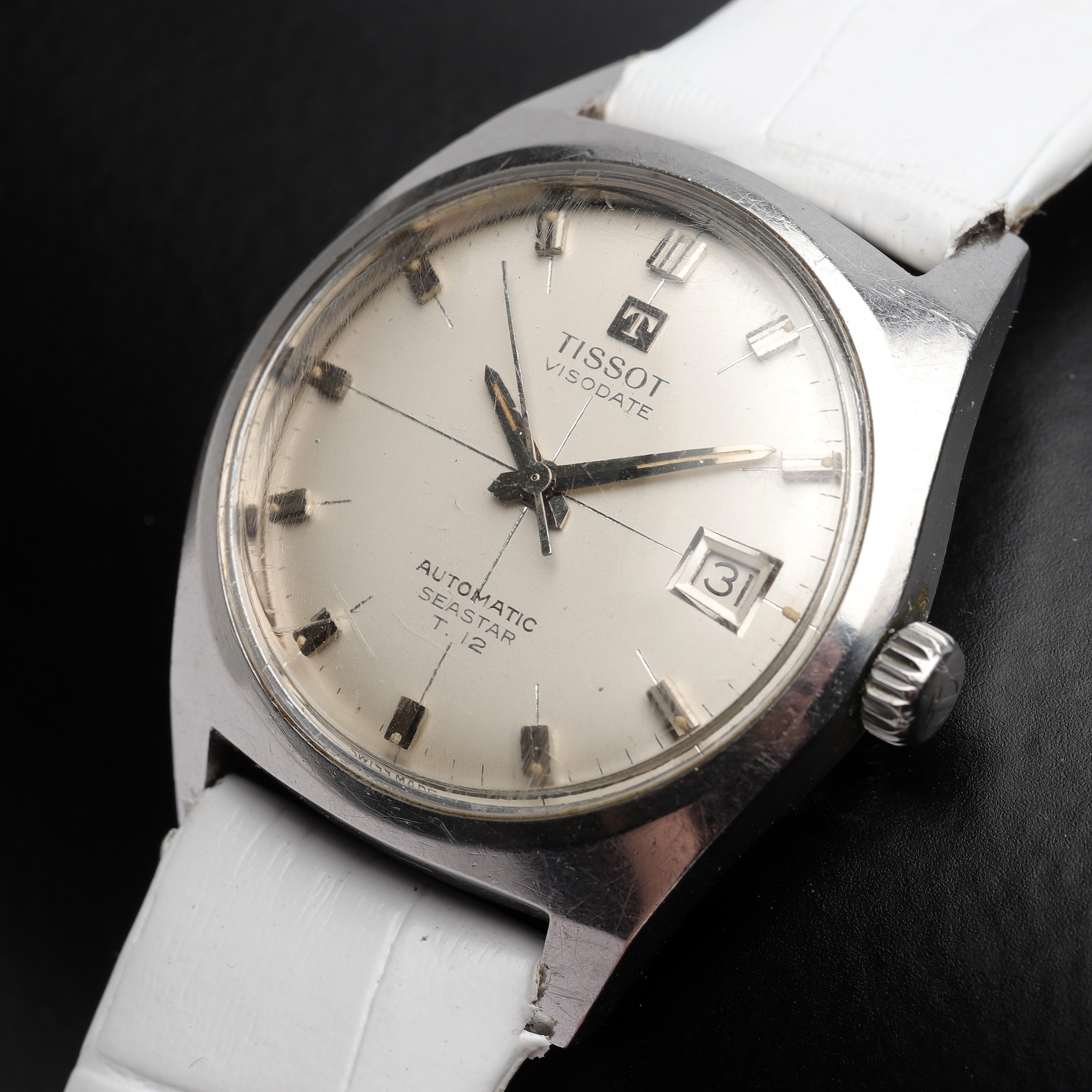 ARMBANDSUR, stål, Tissot Visodate Seastar, 1960-tal.
