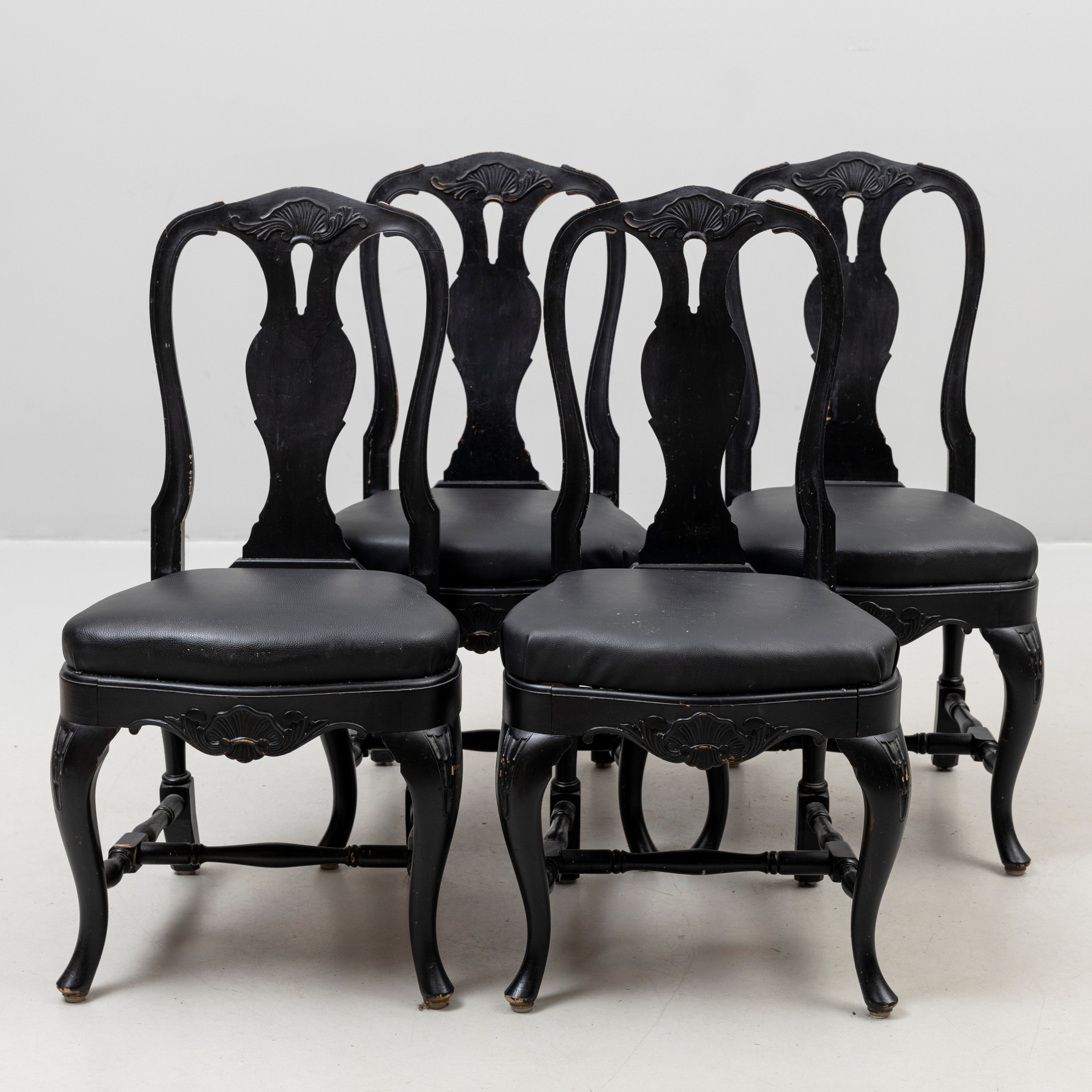 STOLAR 4 st, rokokostil, 1900-tal.