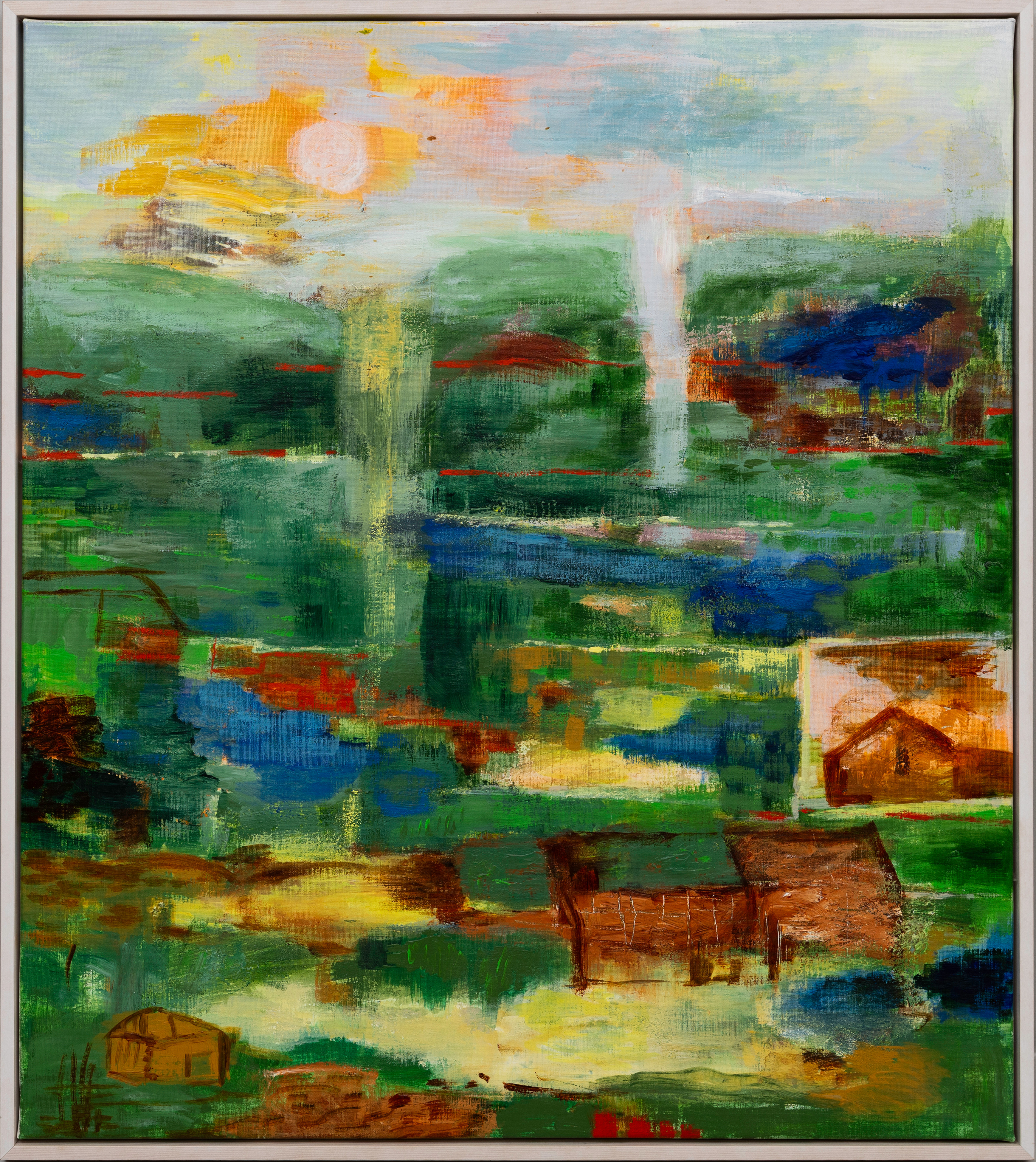 ANITA NILSSON BILLGREN. "Från Utsiktsplatsen", olja på duk, signerad och daterad, à tergo, 2006.