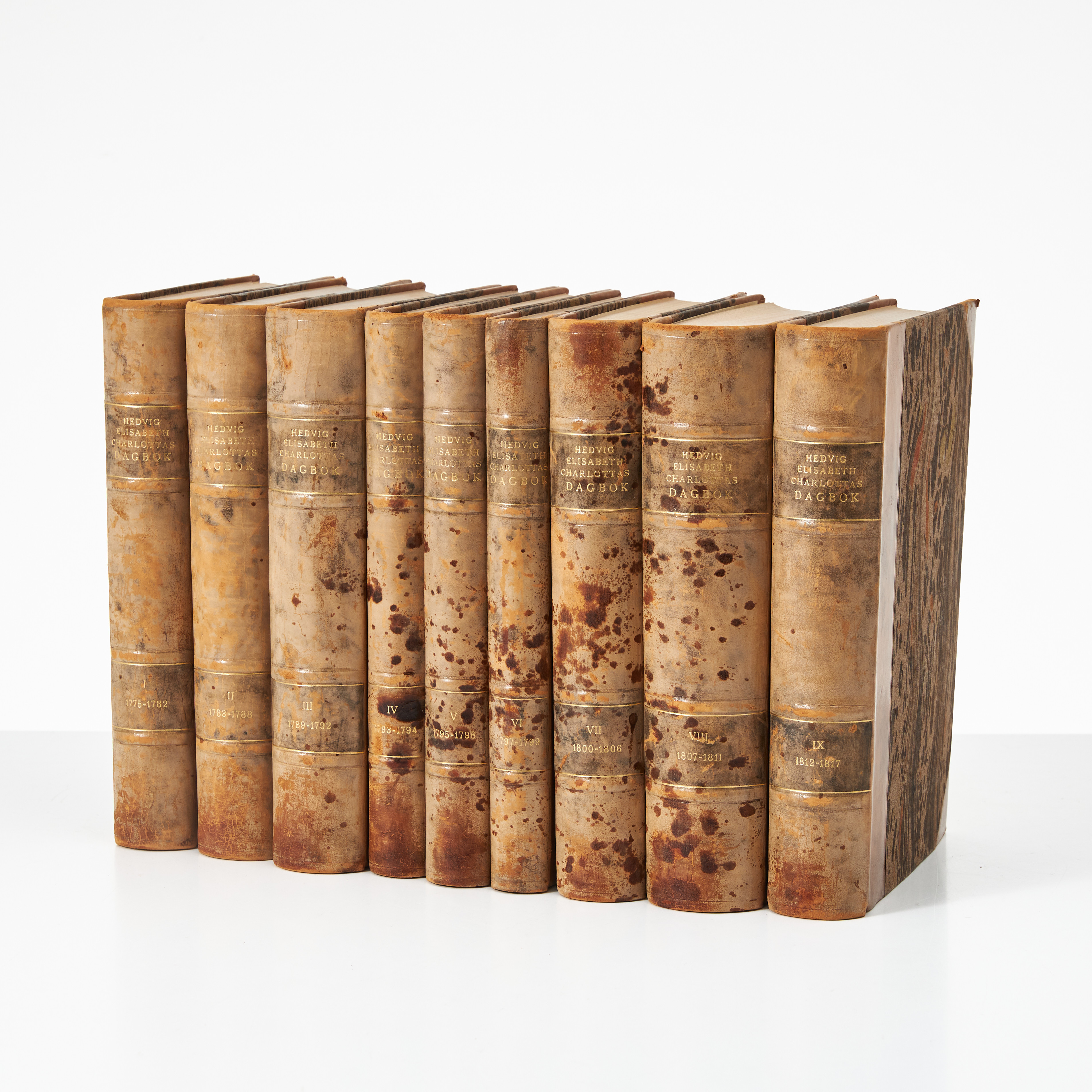 HEDVIG ELISABETH CHARLOTTAS DAGBÖCKER, 9 vol.