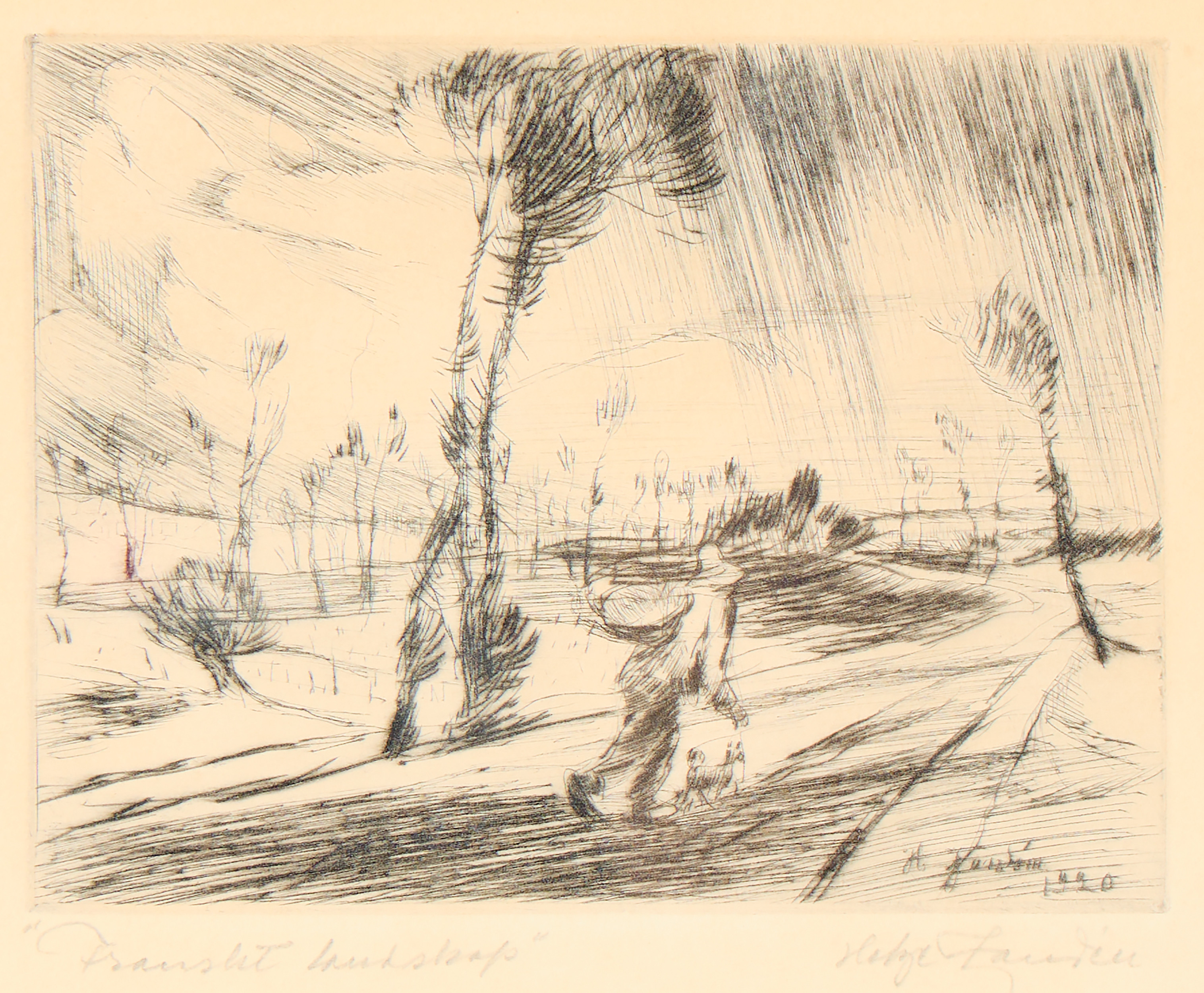 HELGE ZANDÉN. "Franskt landskap".