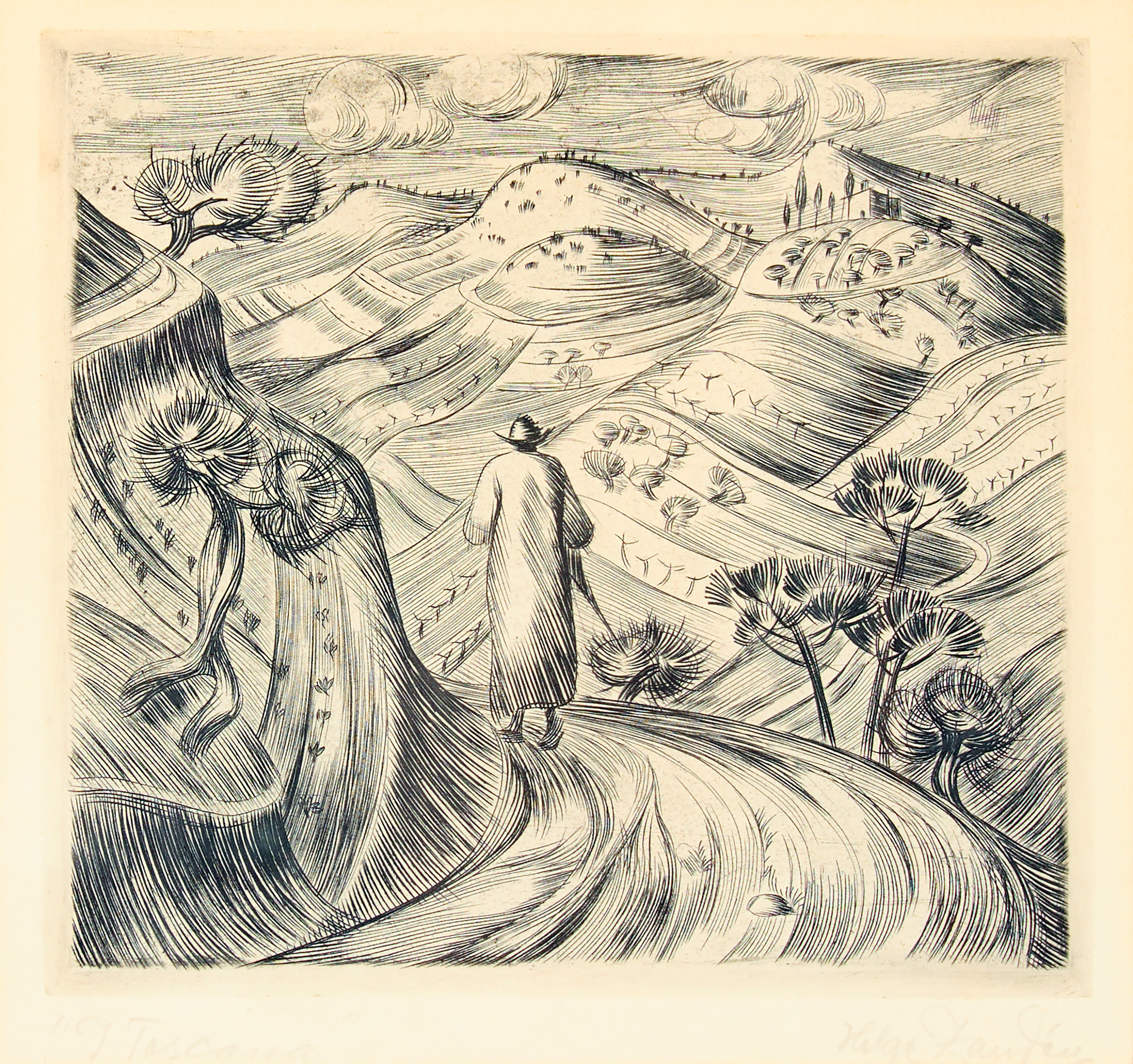 HELGE ZANDÉN. "I Toscana", 1926.