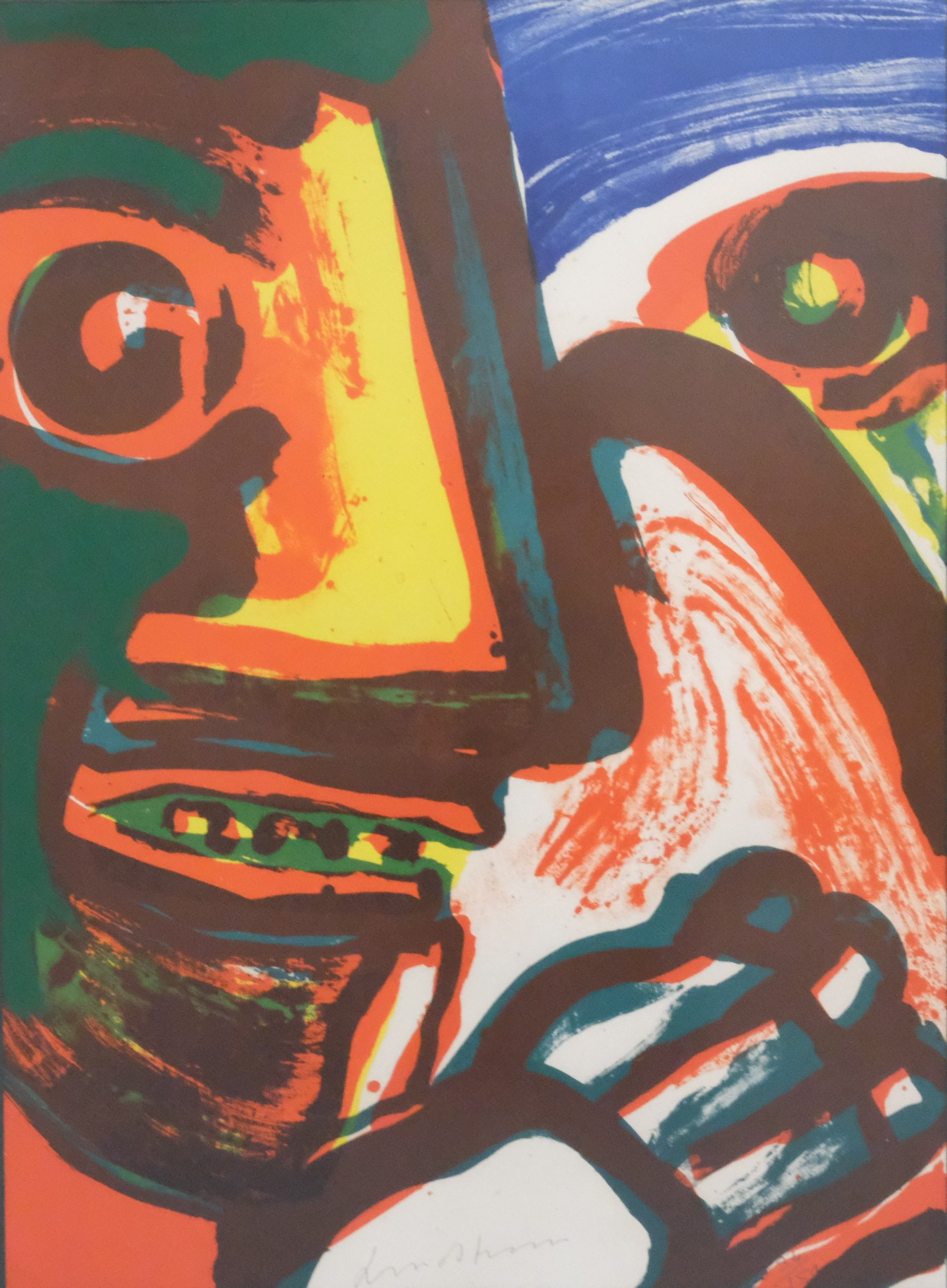 BENGT LINDSTRÖM. FÄRGLITOGRAFI.