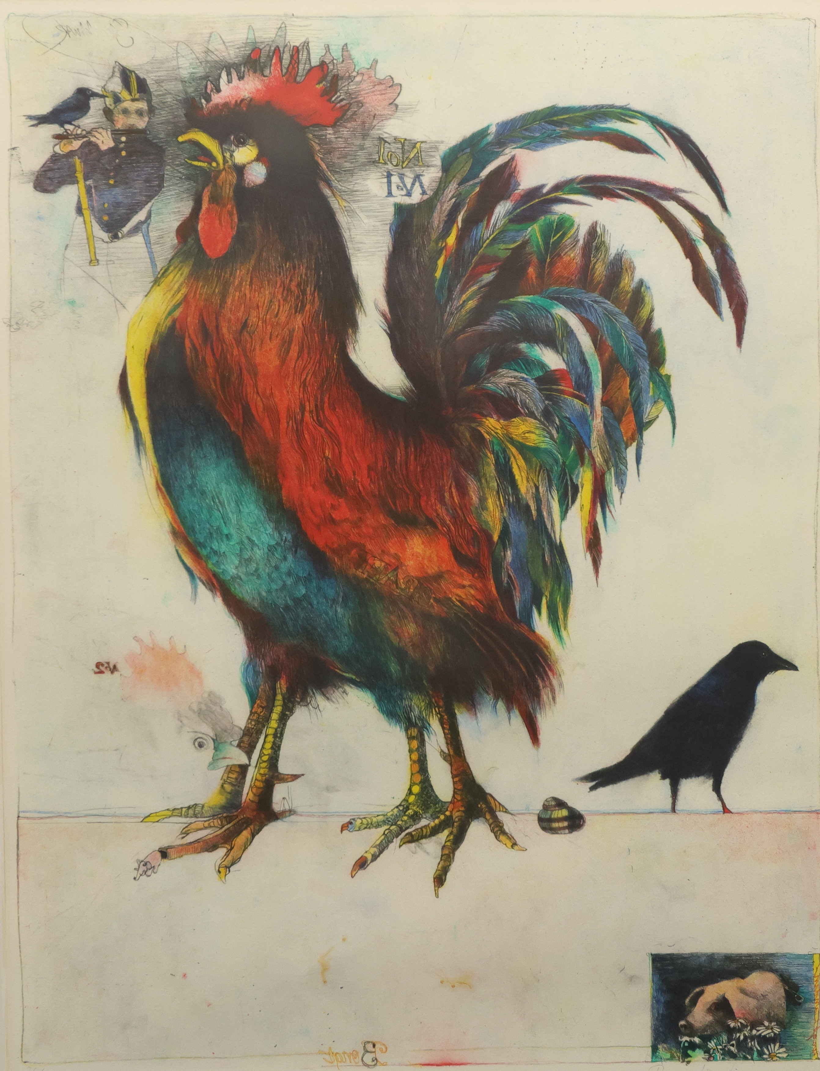 BENGT LANDIN. Färglitografi, signerad och numrerad 36/150.