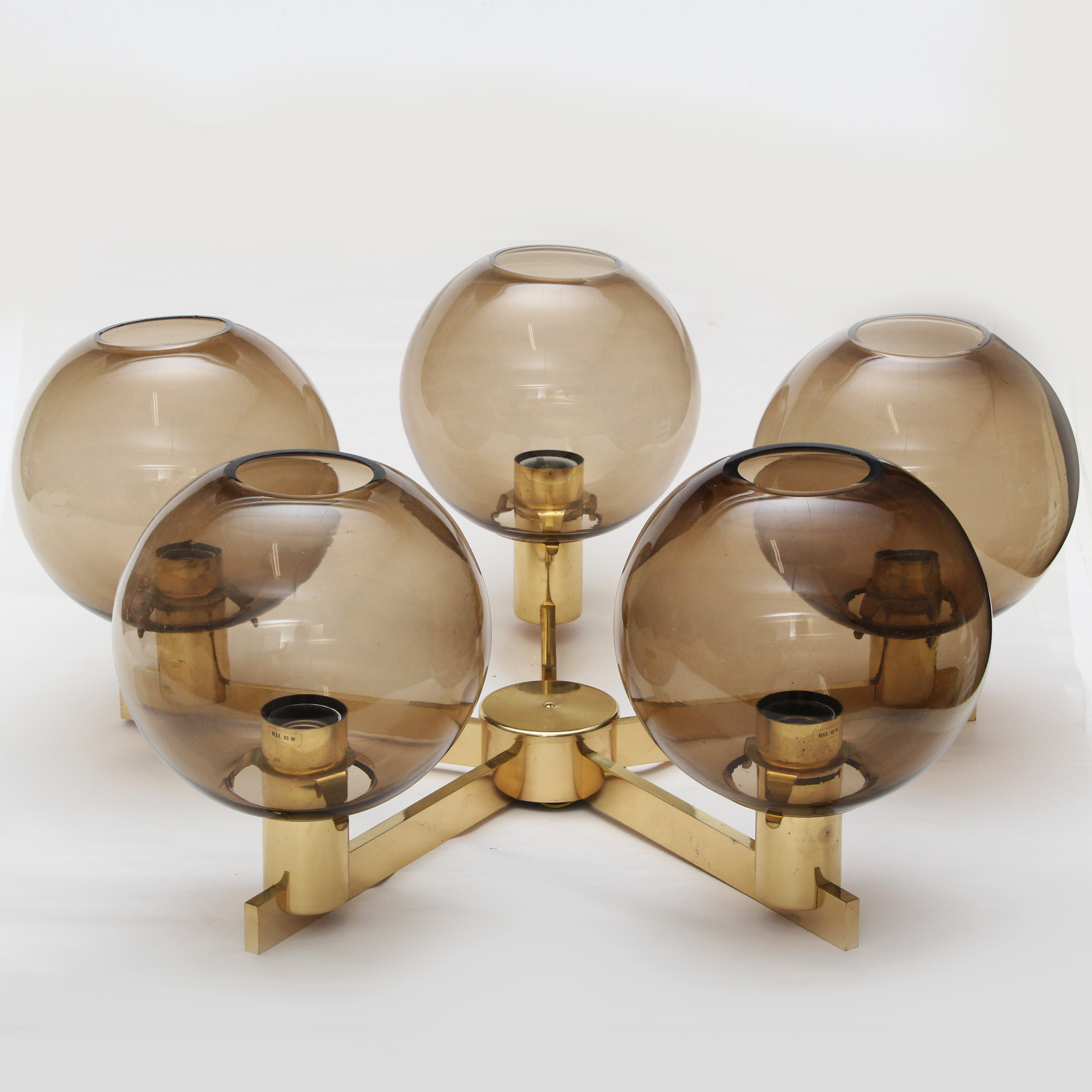 HANS-AGNE JAKOBSSON. TAKLAMPA, metall/glas, Markaryd.