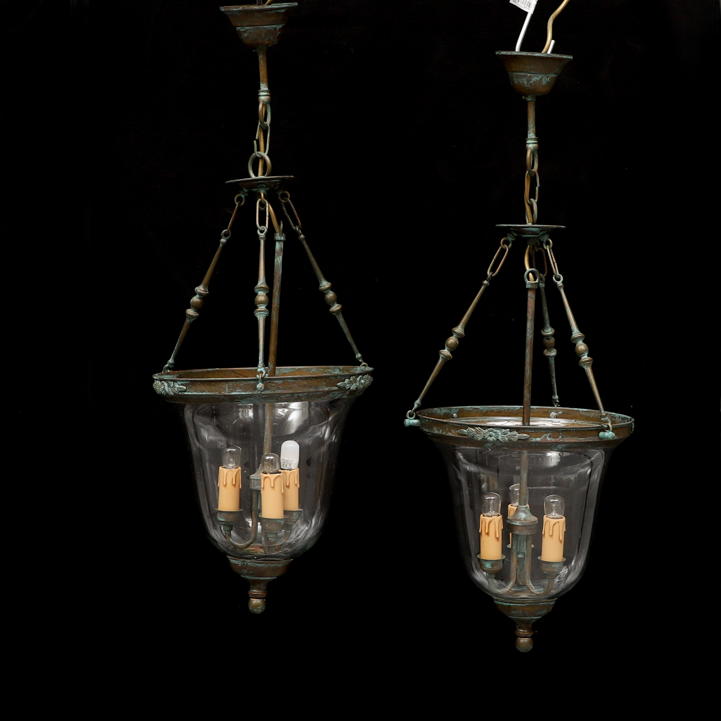 TAKLAMPOR, 1 par, 1900-talets första hälft.