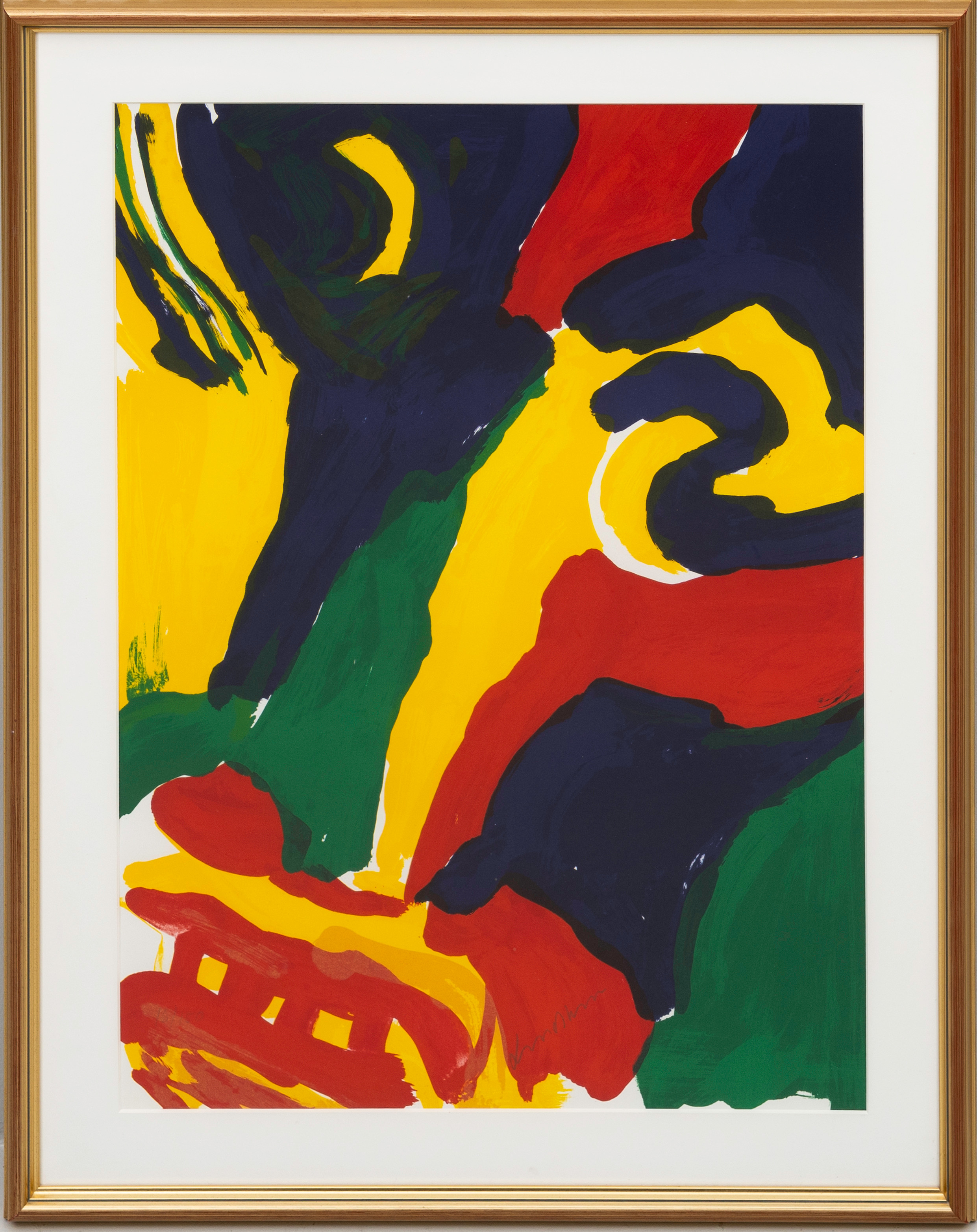 BENGT LINDSTRÖM. Komposition, färglitografi, signerad, numrerad 16/150.