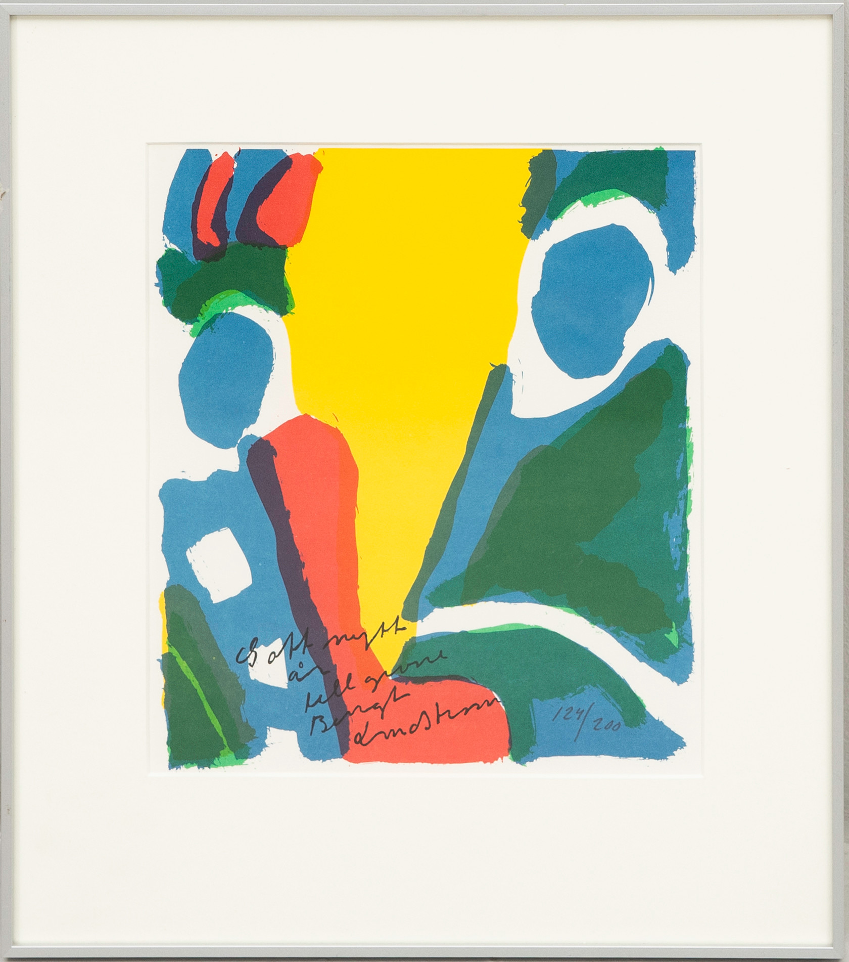 BENGT LINDSTRÖM. färglitografi, signerad samt numrerad 124/200.