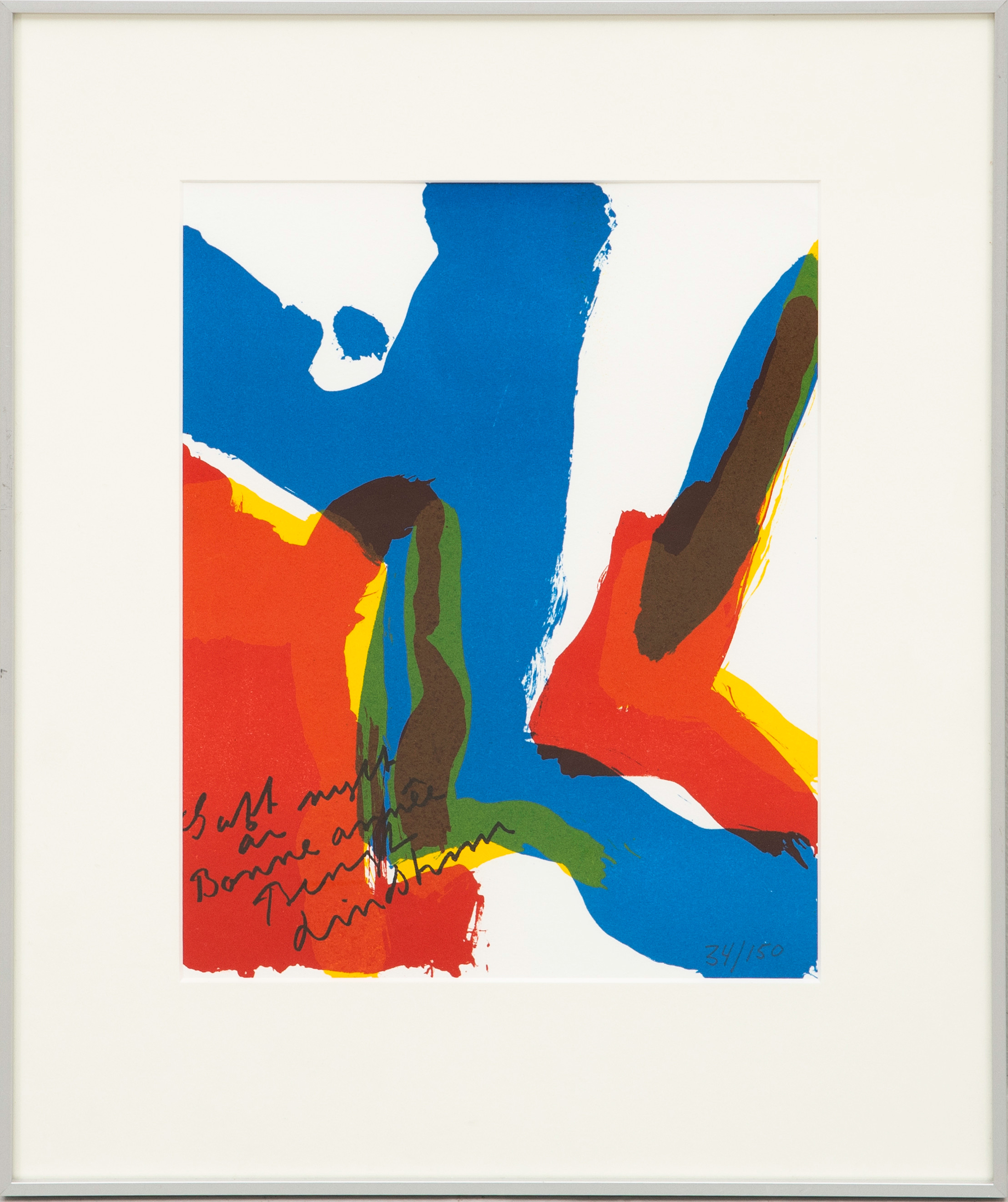 BENGT LINDSTRÖM. "Gott nytt år", färglitografi,signerad samt numrerad 34/150.