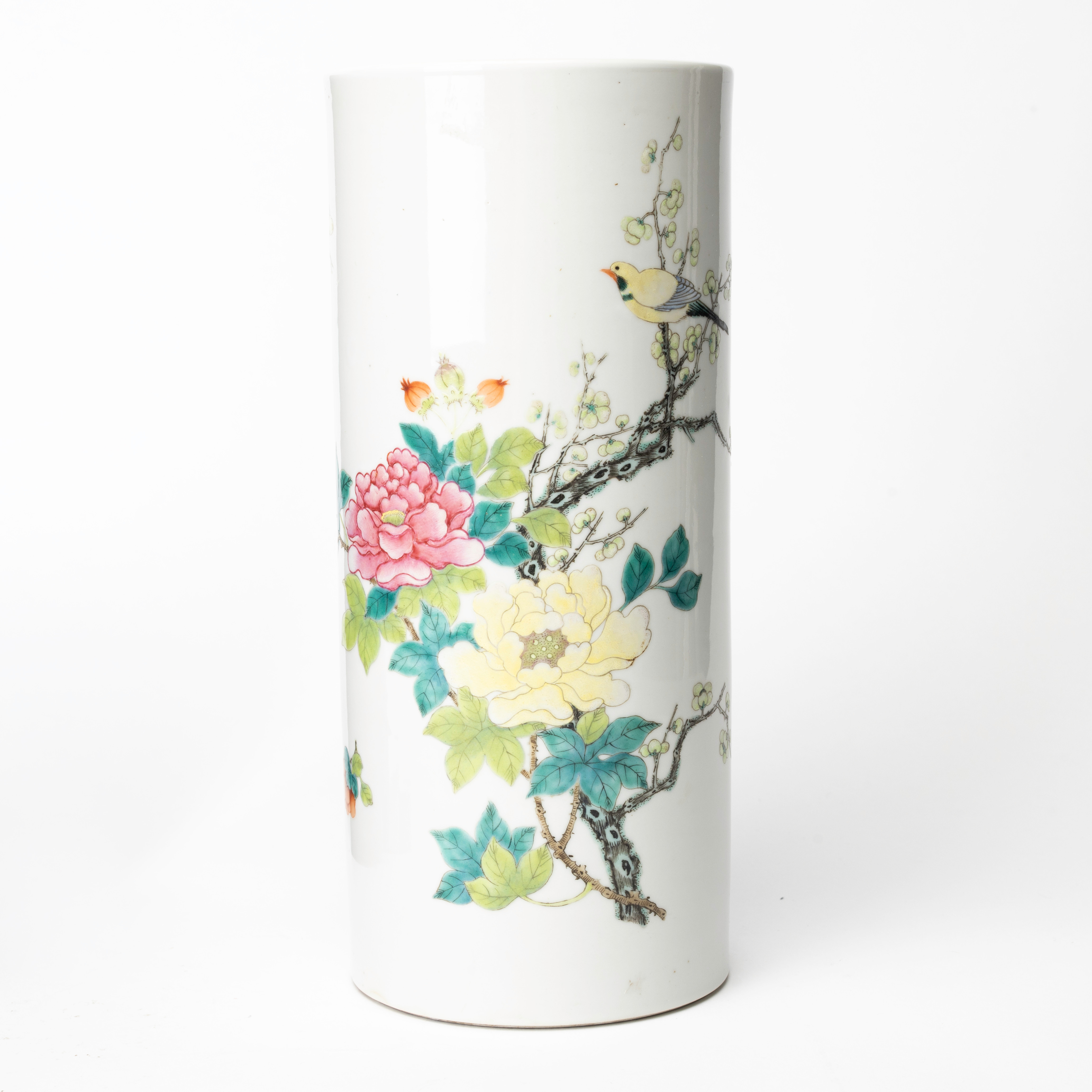 PENSELVAS, porslin, Kina, märkt Jiangxi Ciye Gongsi, Kina 1900-tal.