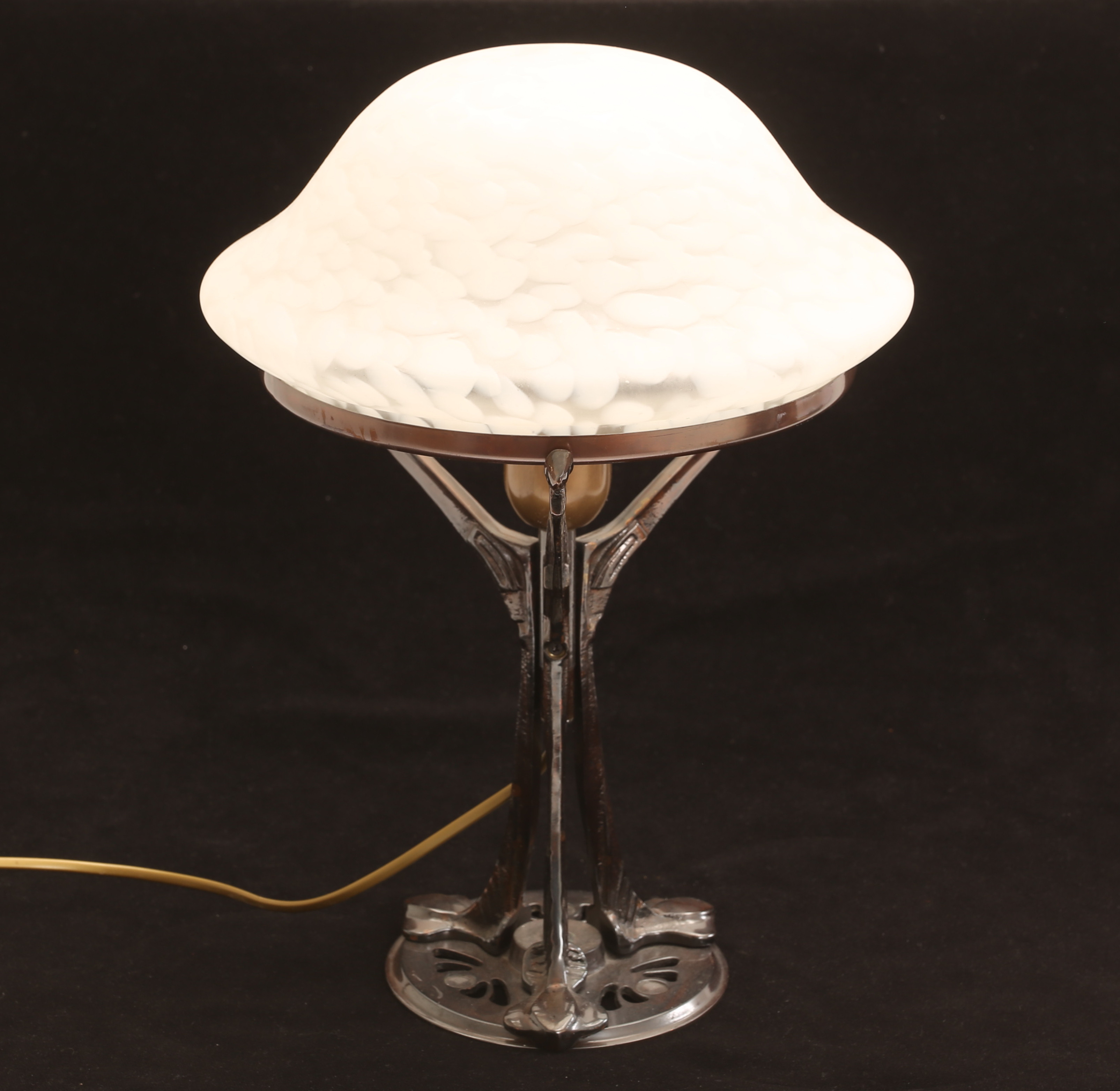 BORDSLAMPA, glas, metall, Gamla stans lampverkstad, nutida.