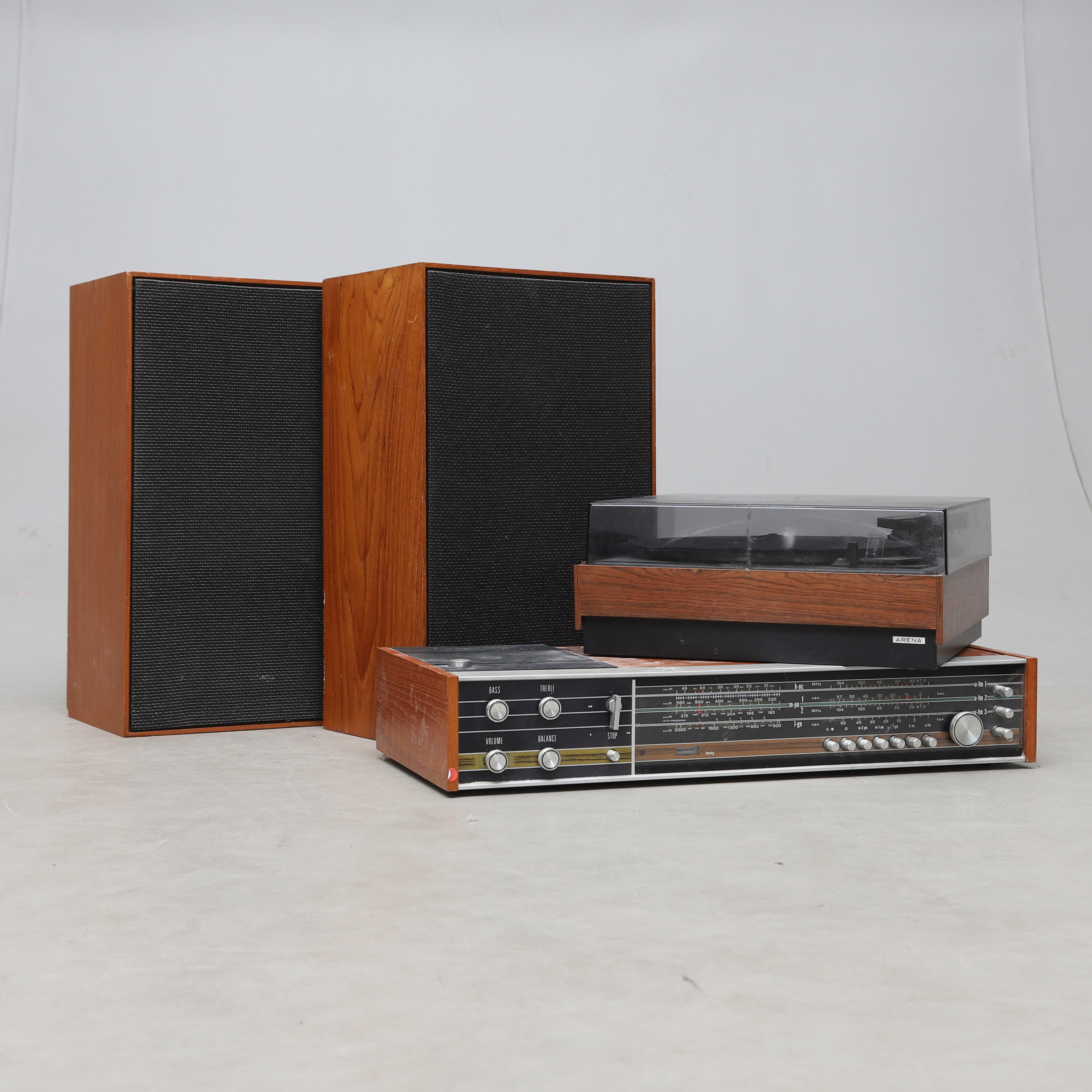 STEREO, 4 delar, b.la. Broddmans & Arena, 1960-/70-tal.