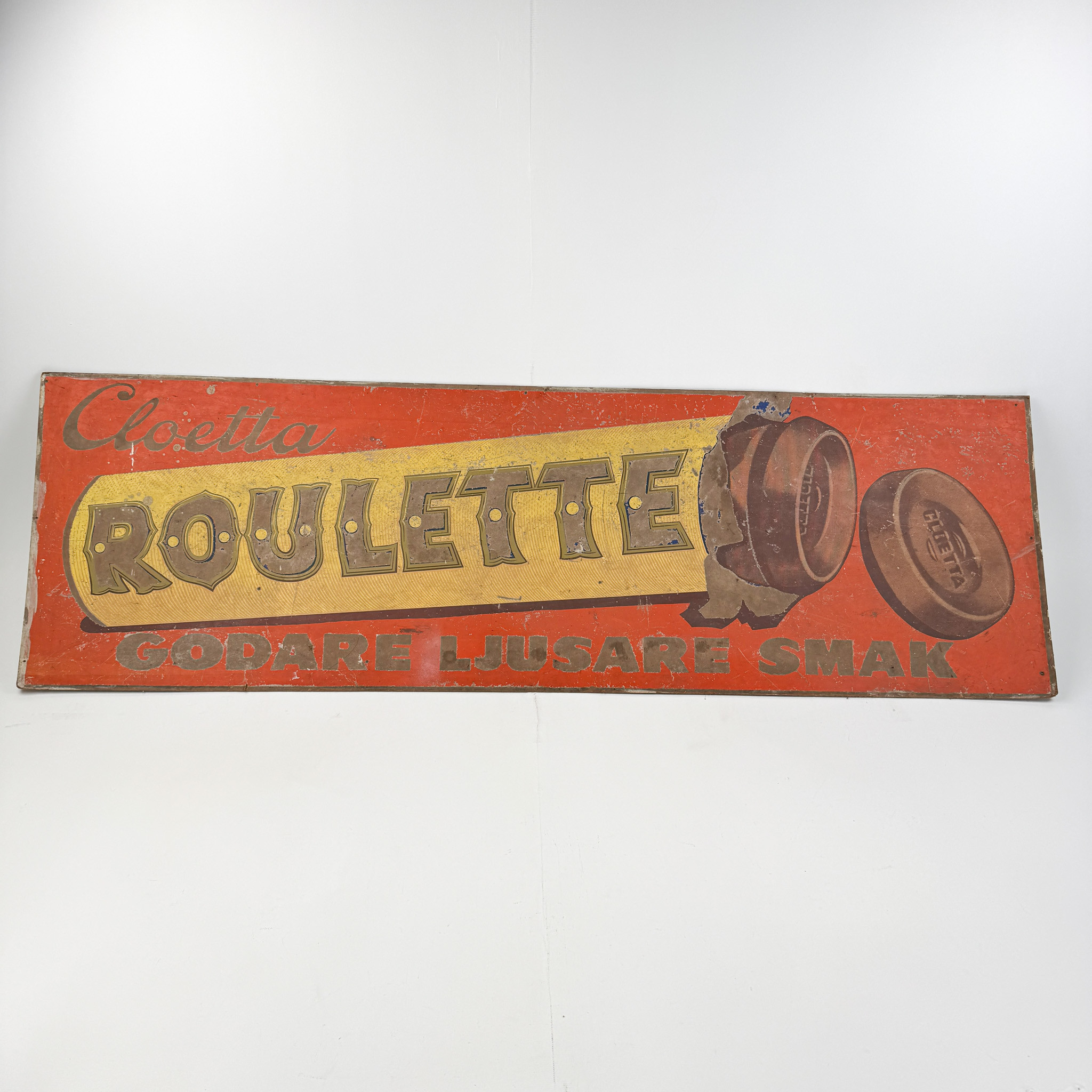 CLOETTA "ROULETTE", på masonit, omkring 1900-talets mitt.