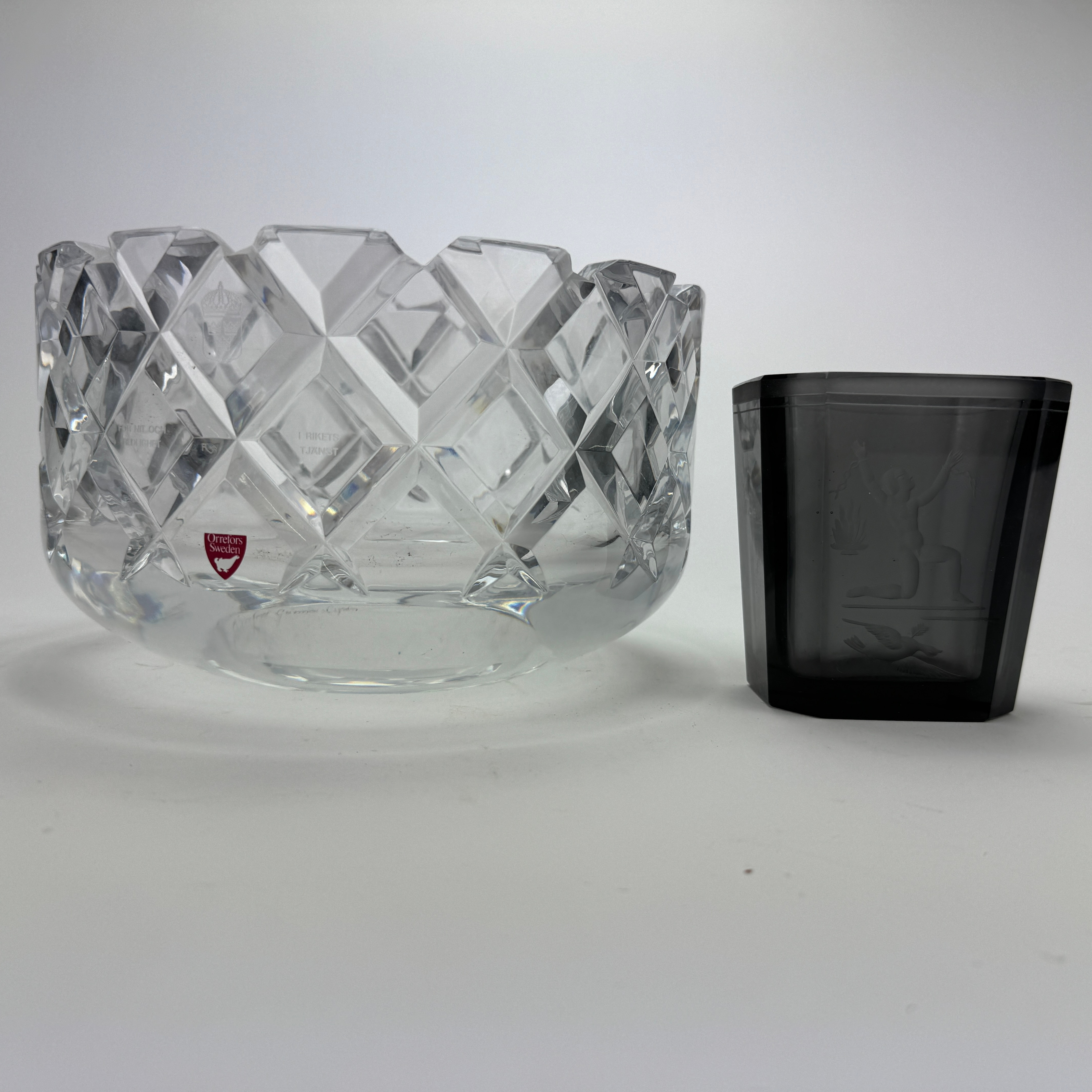 SKÅL, "Sofiero", Gunnar Cyrén, Orrefors, VAS, Elme glasbruk, 1930/40-tal.