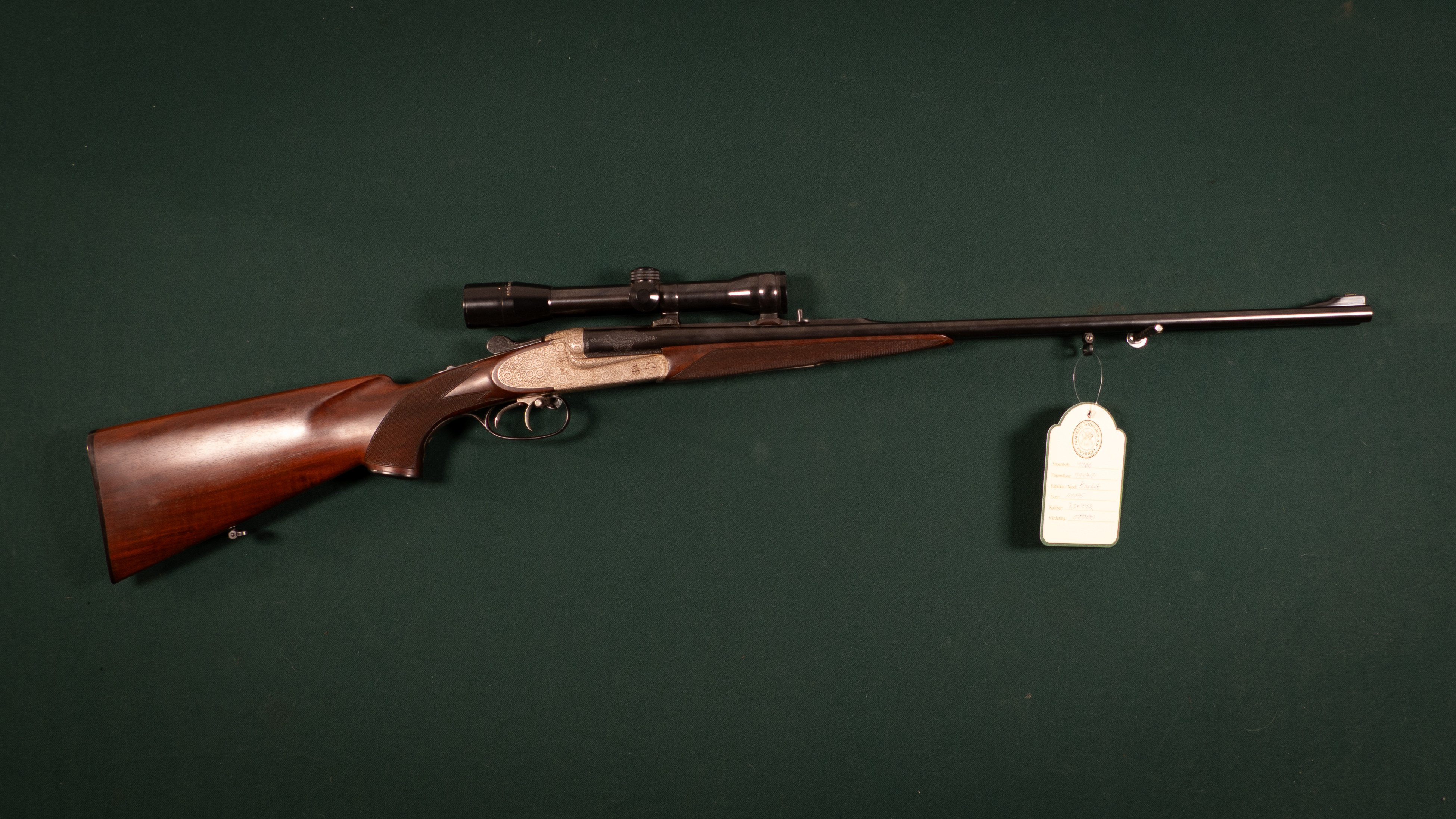 Koschat kal. 9,3x74R Tillv.nr. 119075 SE1497611.