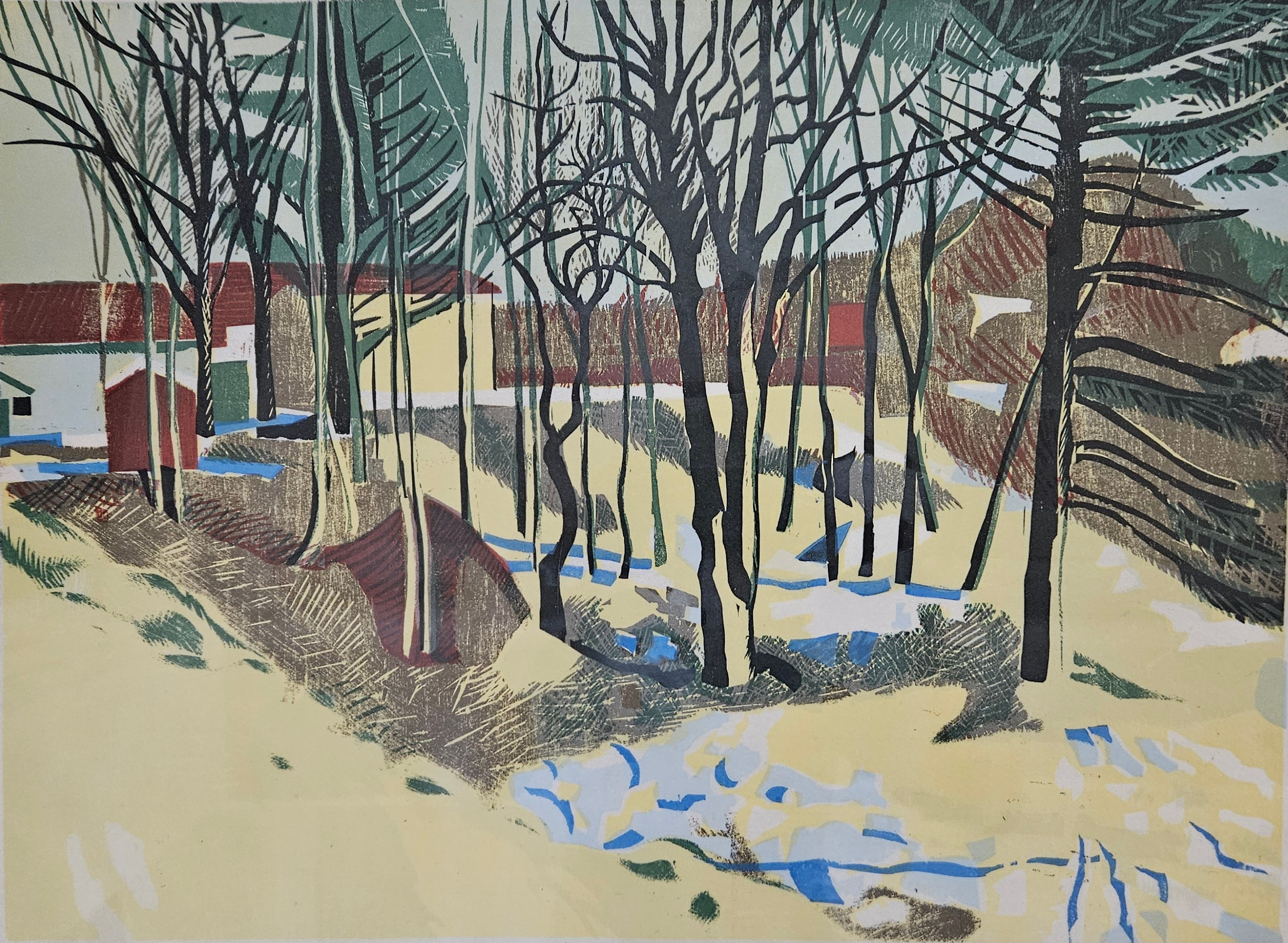 SVEN LJUNGBERG. Färgträsnitt, signerad Sven Ljungberg och numrerad 97/300.