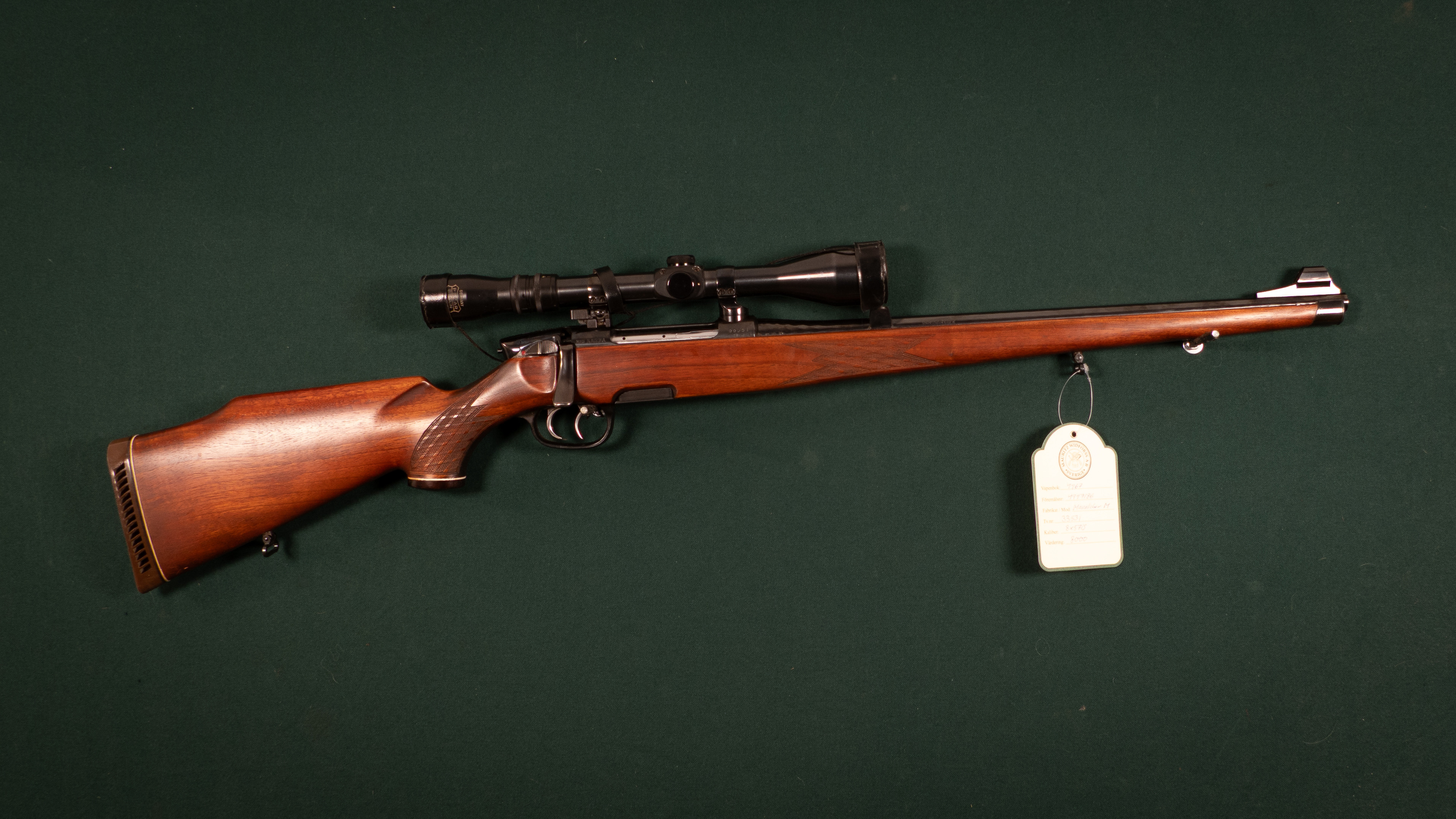 Steyr Mannlicher M kal. 8x57IS Tillv.nr. 33531 SE1497605.
