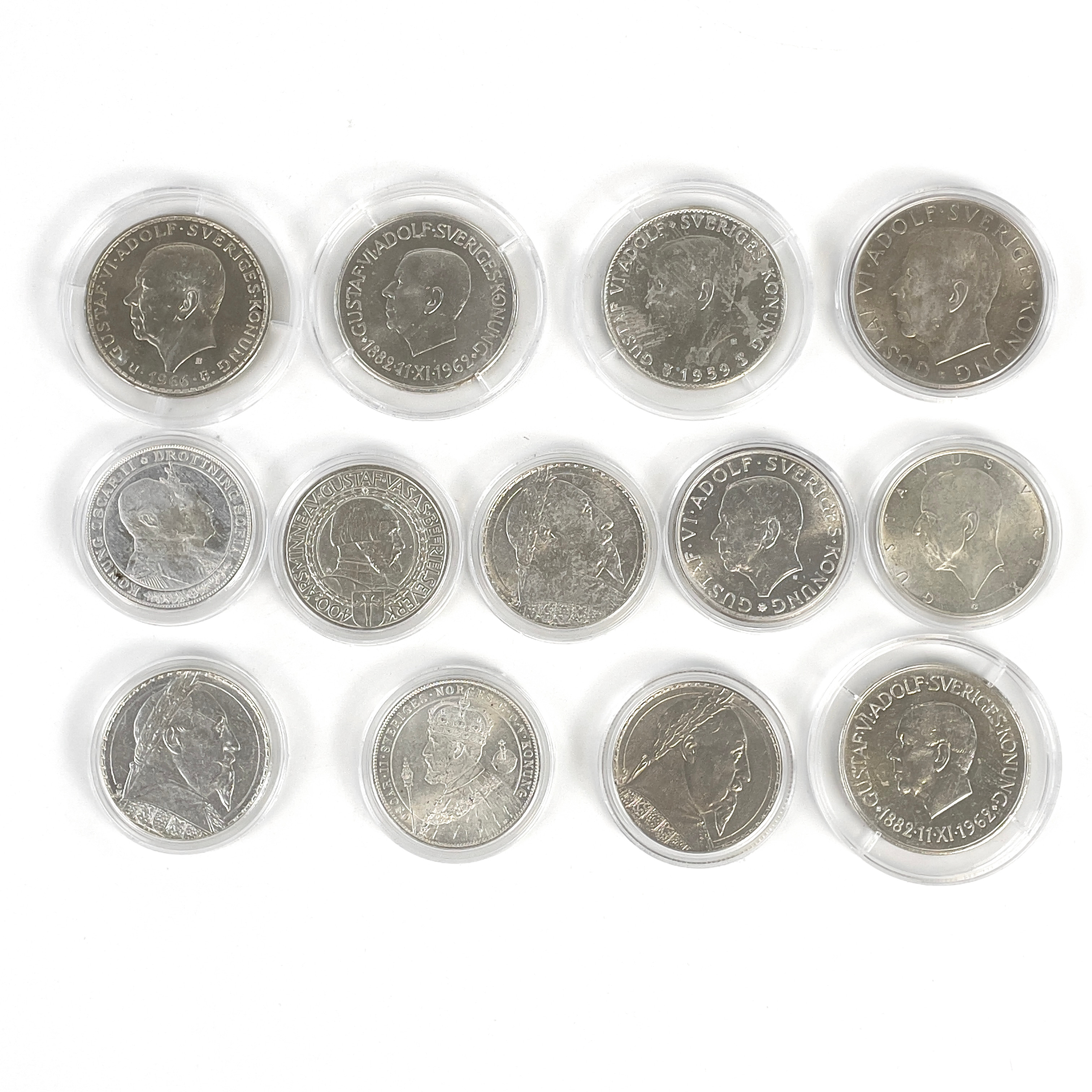 MINNESMYNT, silver, 13 st, silver 400-830/1000.