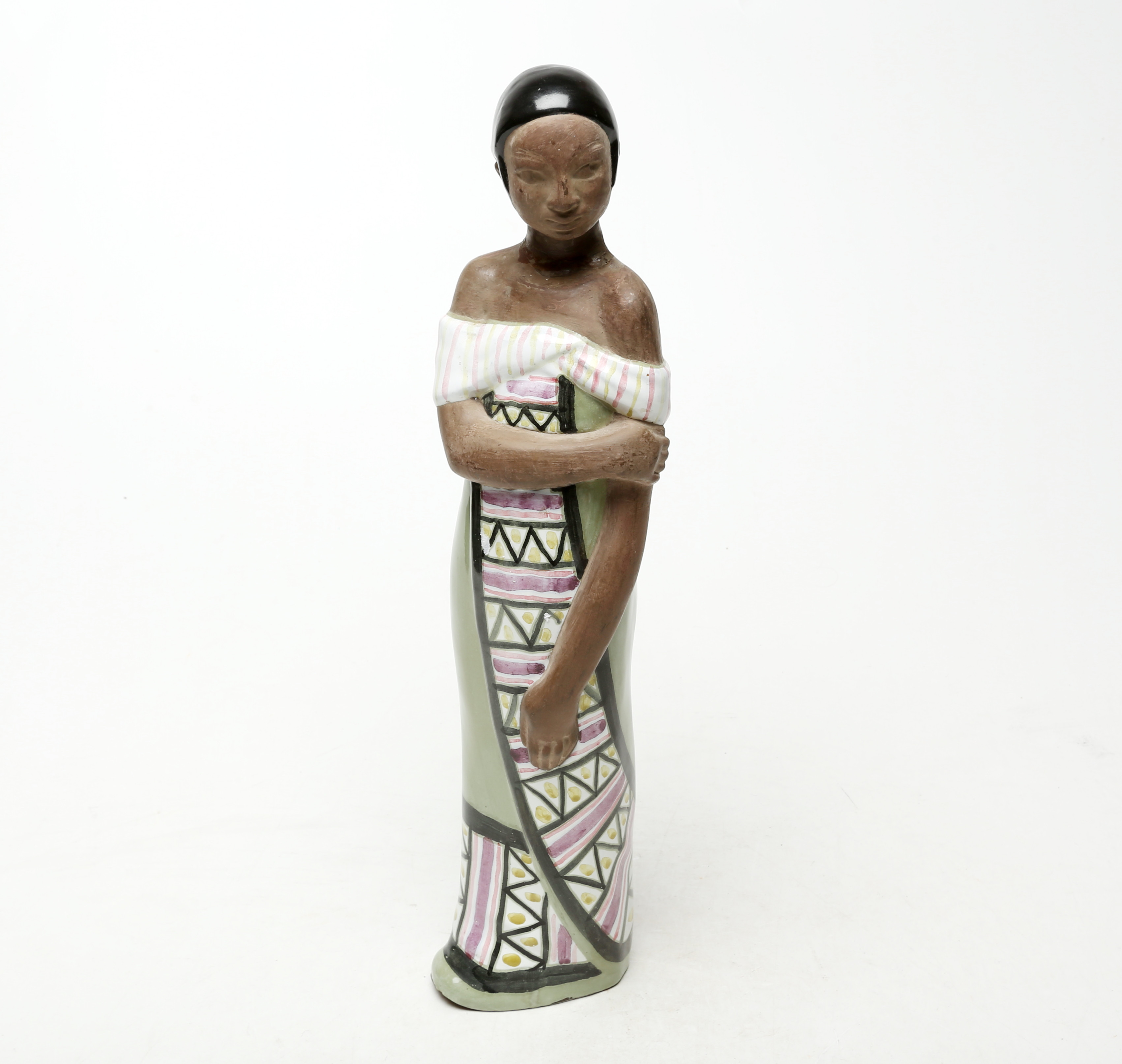 MARI SIMMULSON. SKULPTUR, kvinna, Upsala-Ekeby, signerad.