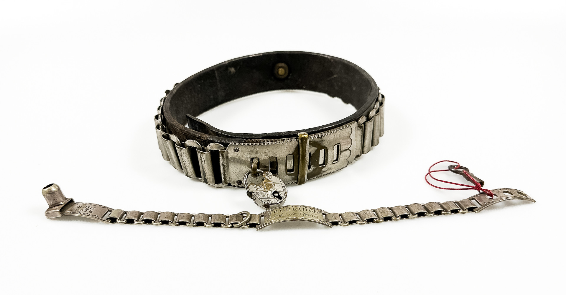 HUNDHALSBAND, 2st. 18-1900-tal.