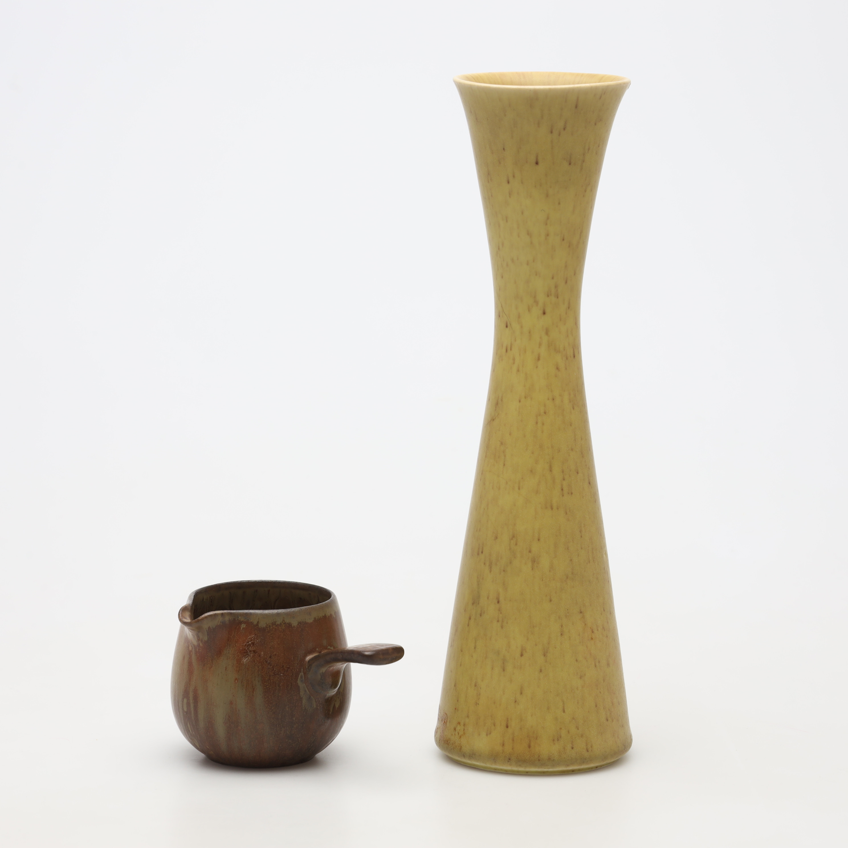 GUNNAR NYLUND. VAS samt SKÅL, stengods, Rörstrand.