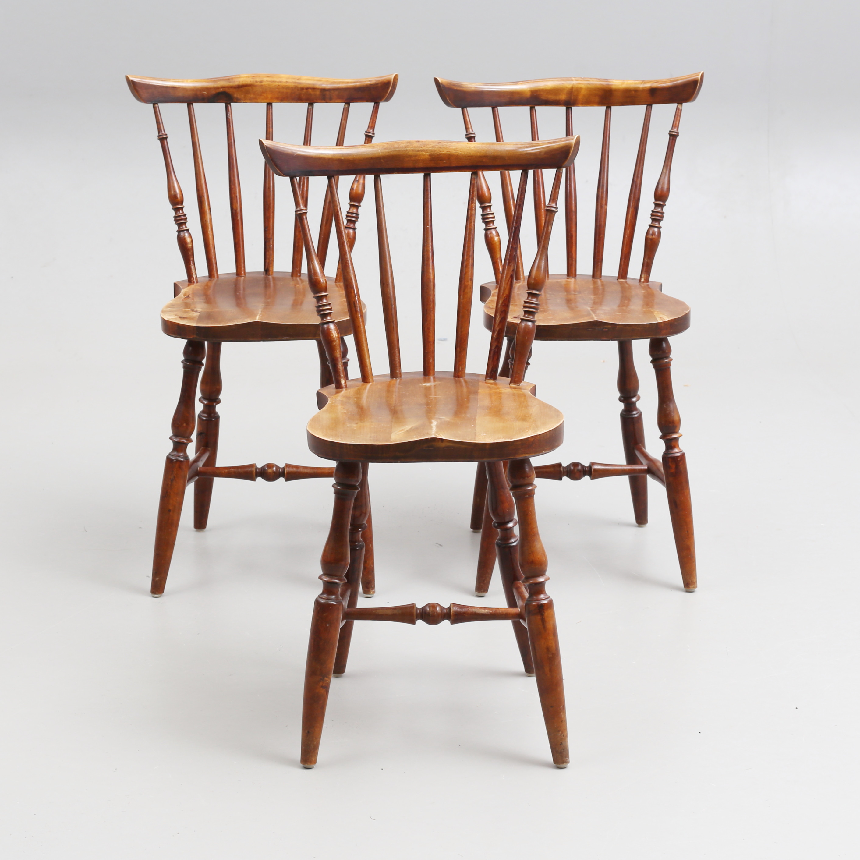 PINNSTOLAR, 3 st, tidigt 1900-tal.