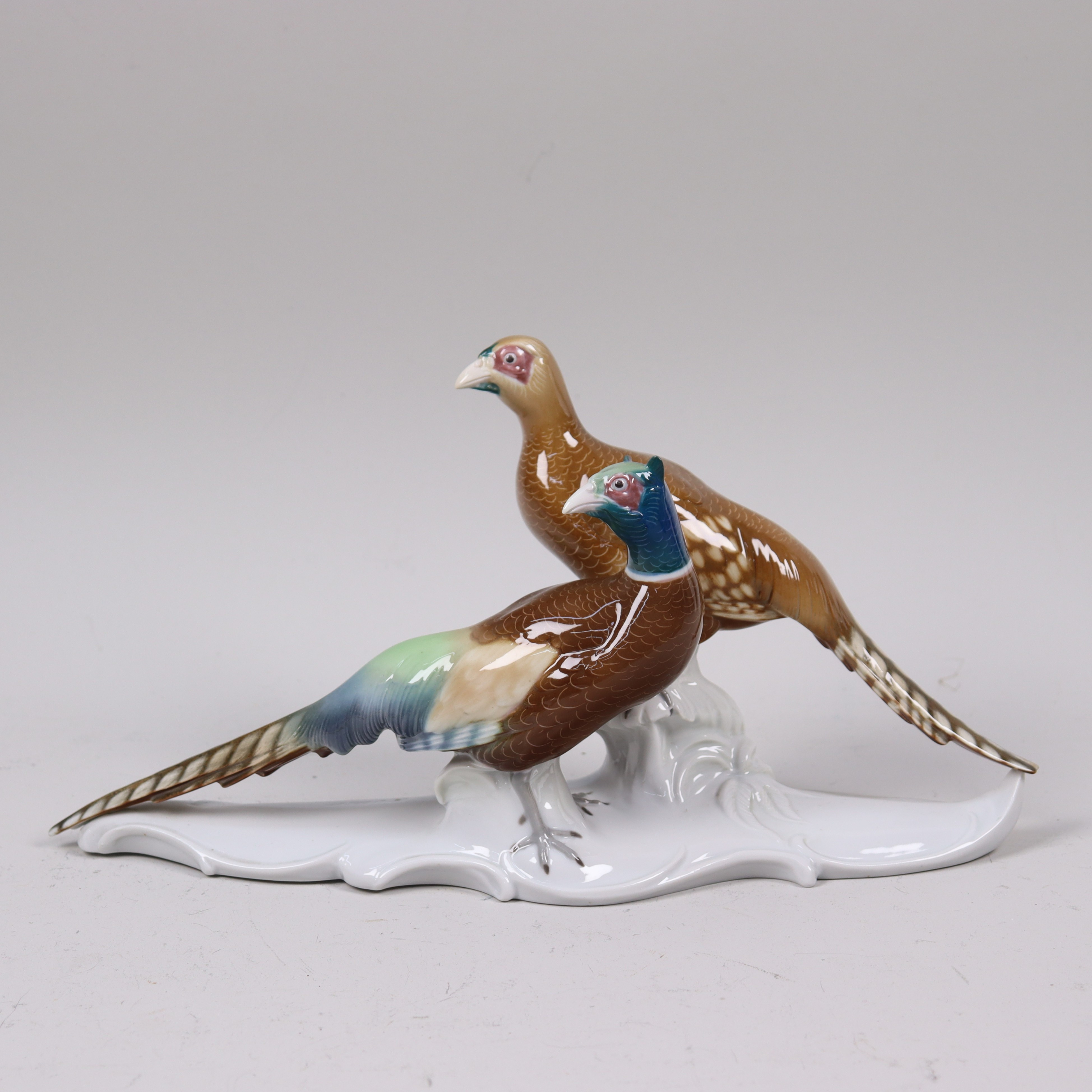 FIGURIN, Metzler & Ortloff, Tyskland, fasaner i porslin.