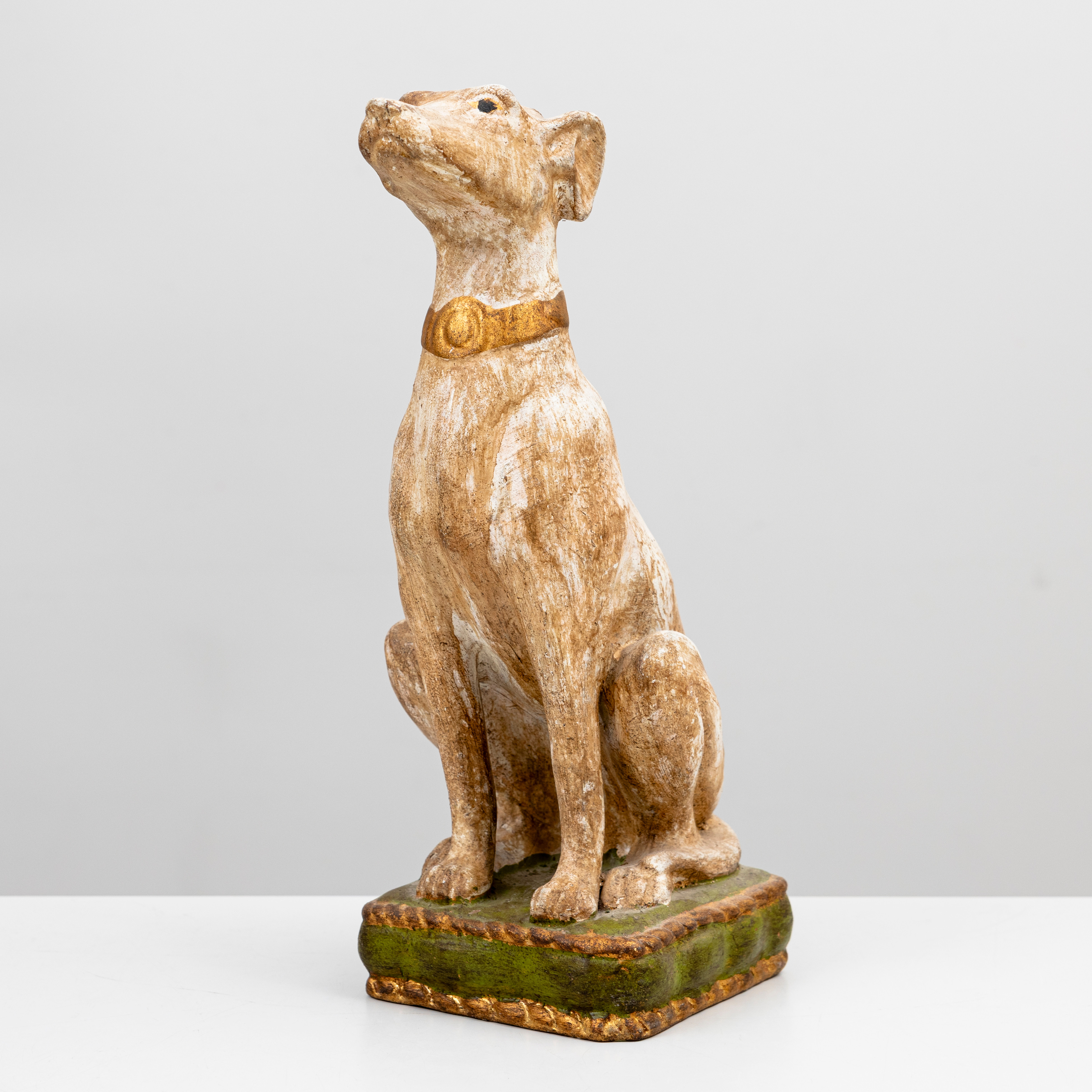 SKULPTUR, Vinthund, lergods, Italien, 1900-talets mitt.