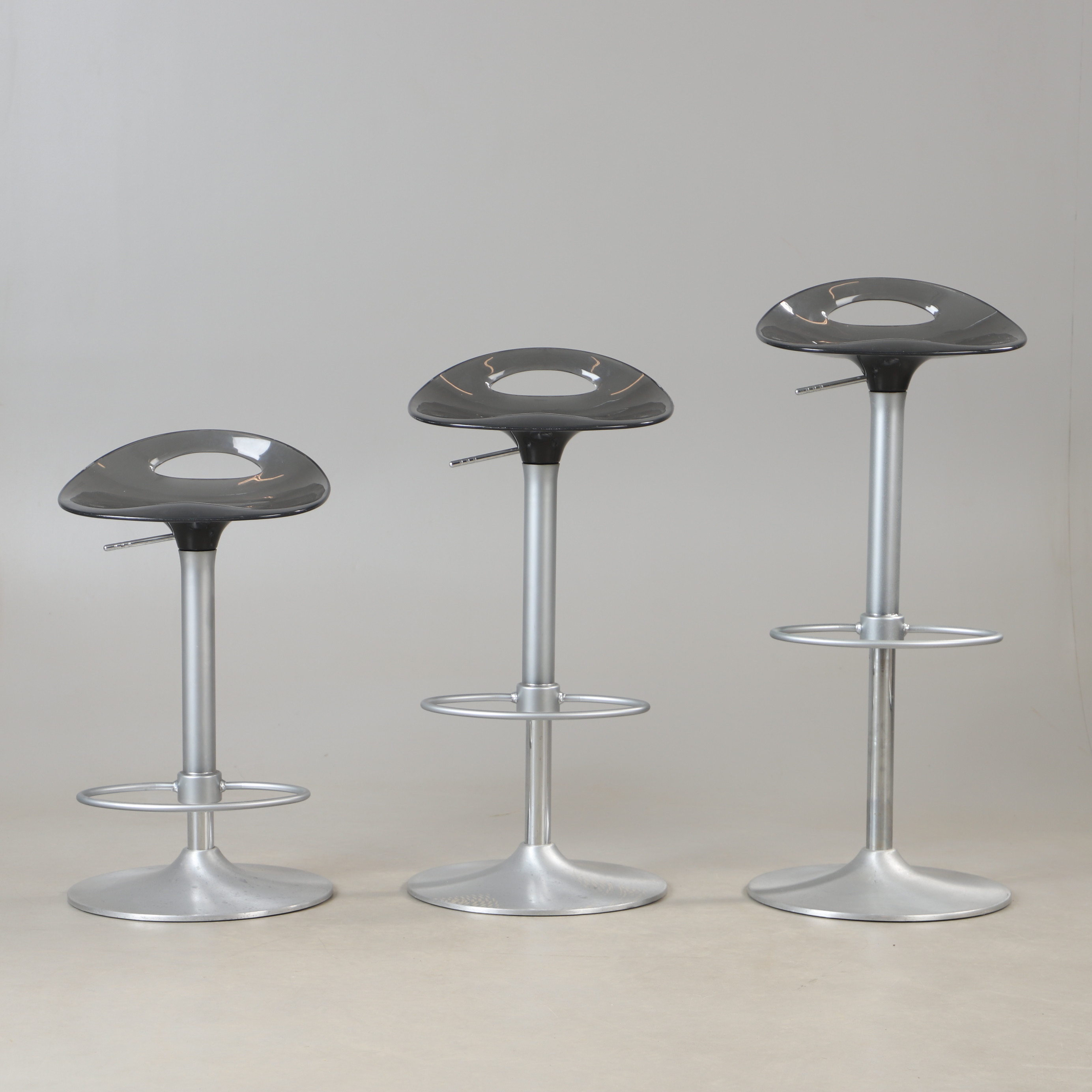 BARSTOLAR, 4 st, "Samba", plast och metall, Softline Allkit, Italien, 2000-tal.