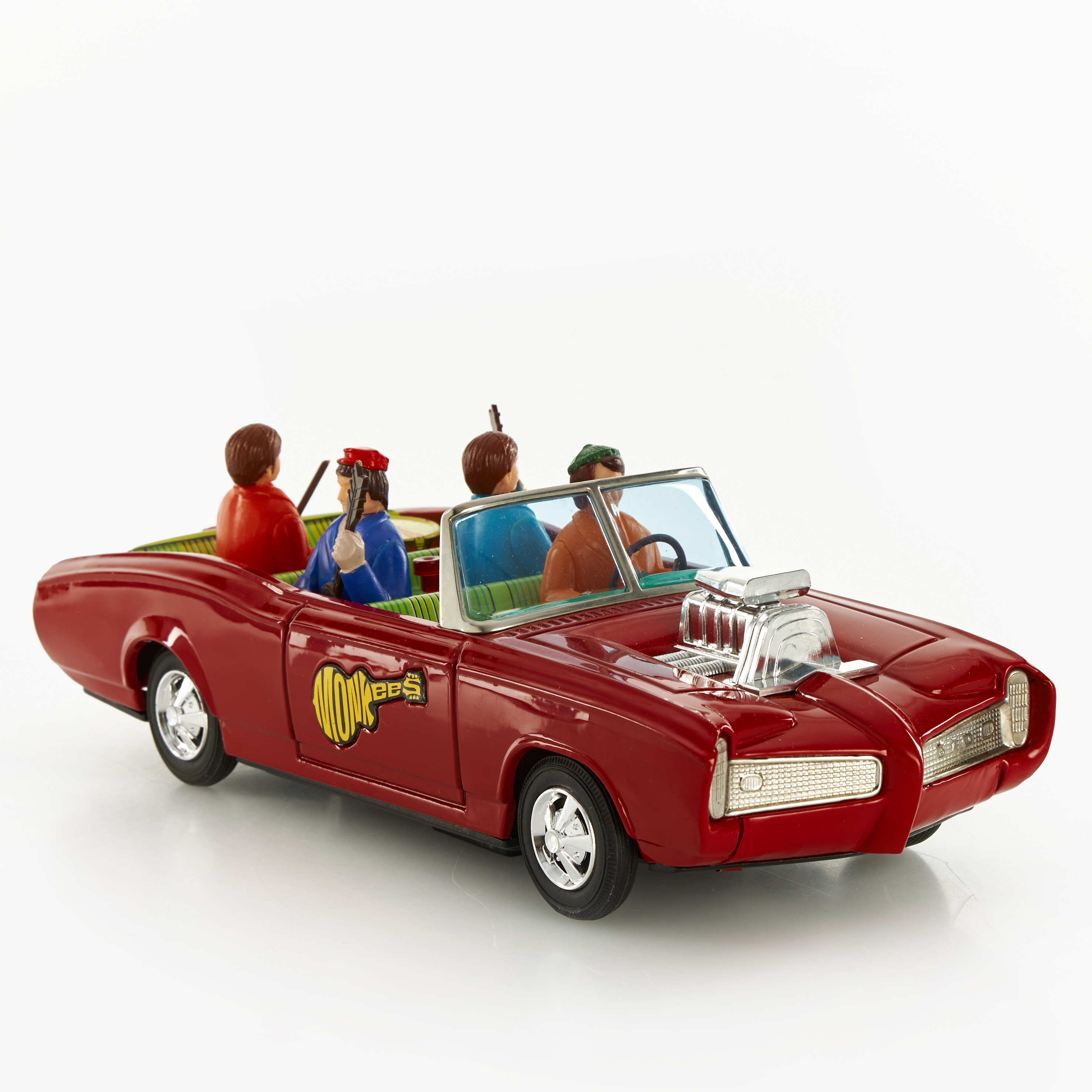 ASC AOSHIN, "The Monkees on the Monkee-mobile", litograferad plåt/plast, batteri, Japan, 1967.