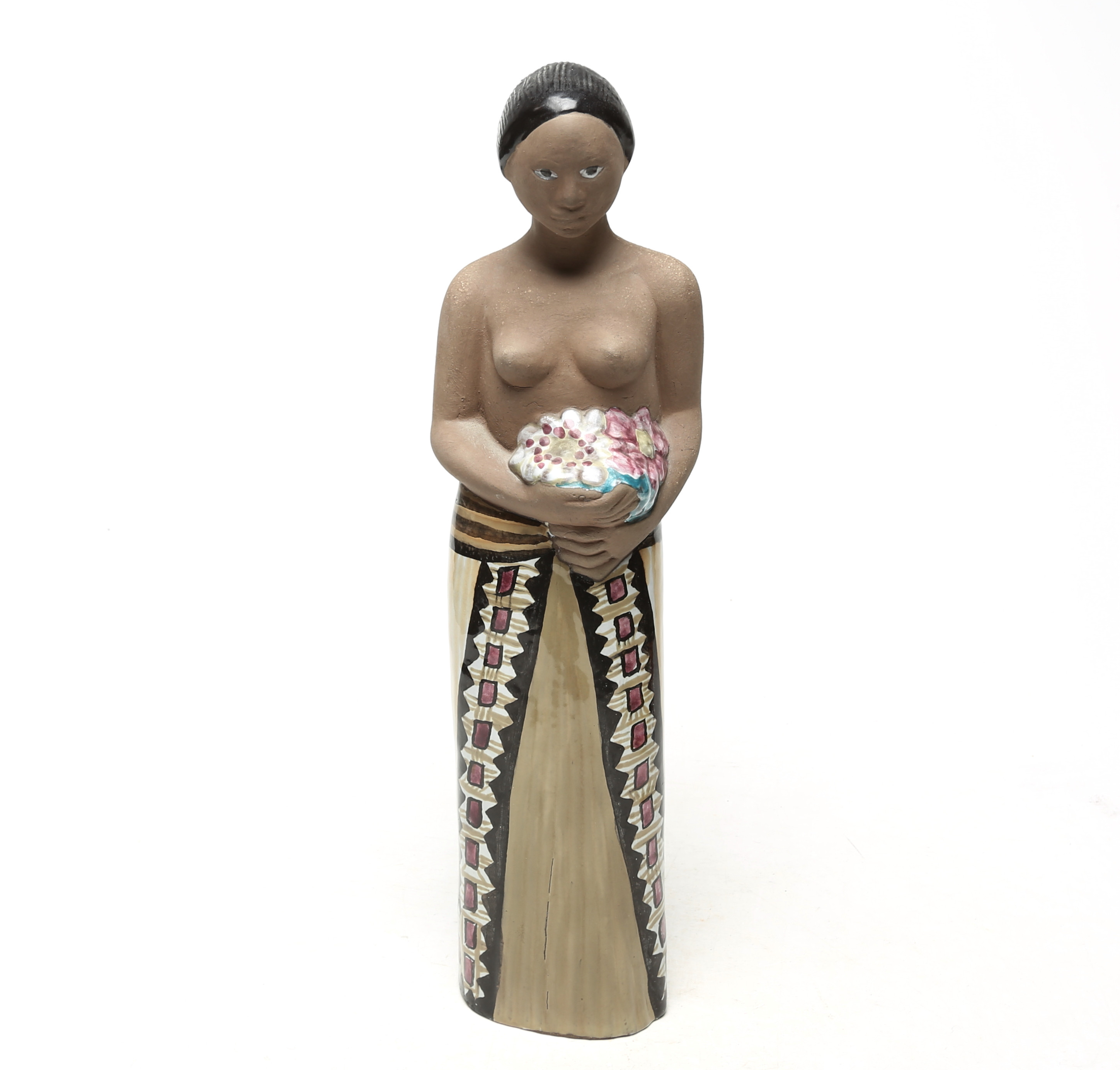 MARI SIMMULSON. KVINNOSKULPTUR, keramik, Upsala.Ekeby.