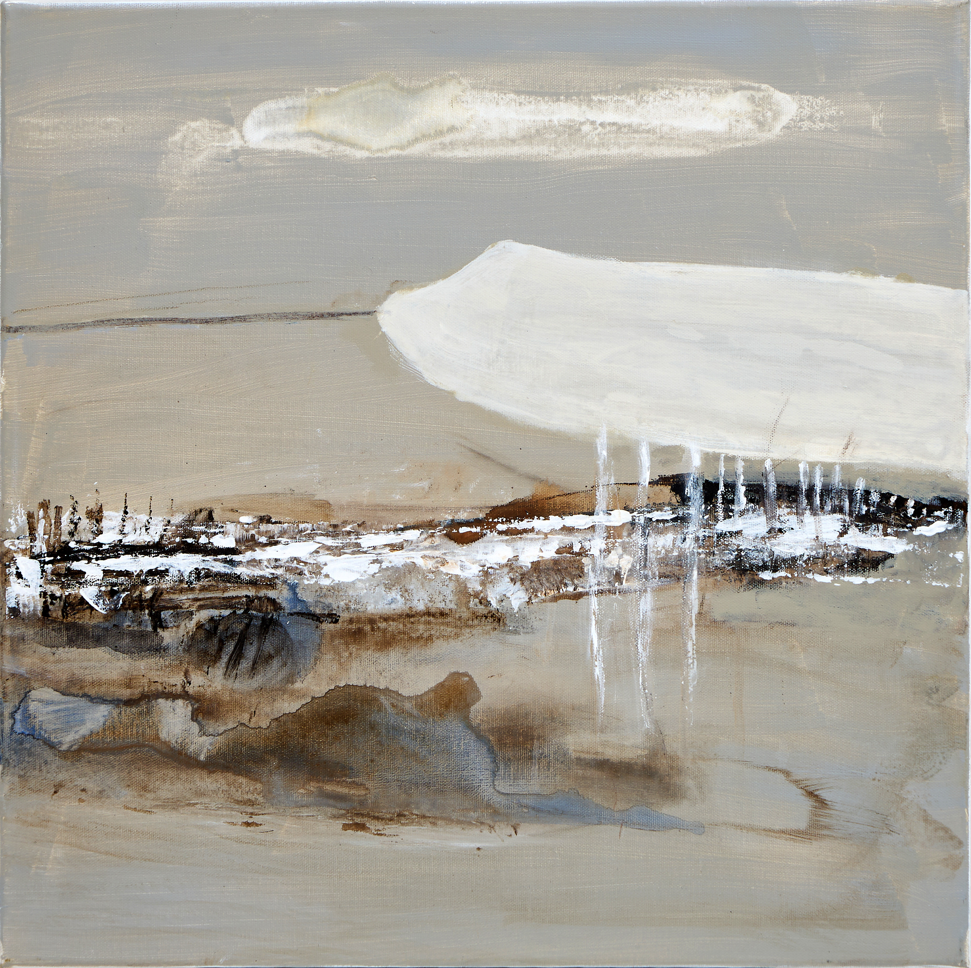 KIA KINELL (SVERIGE, FÖDD 1953). Abstrakt komposition, signerad a tergo, akryl på duk.