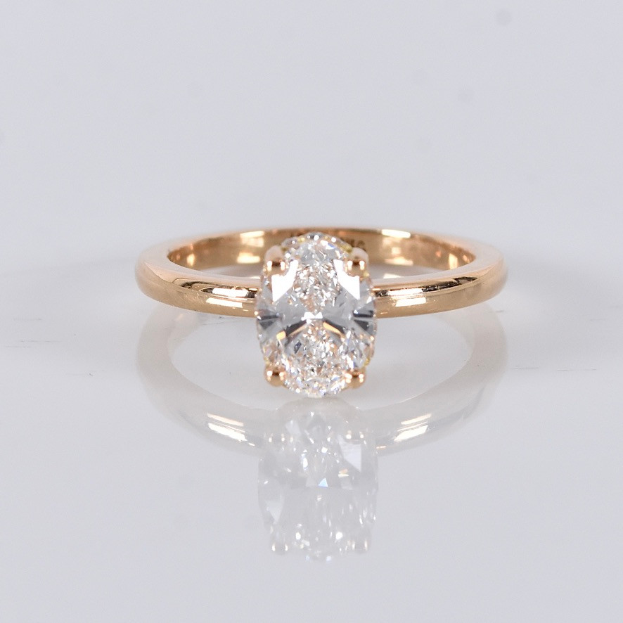 DIAMANTRING, 1,07ct, 18K, IGI Cert Labgrown.