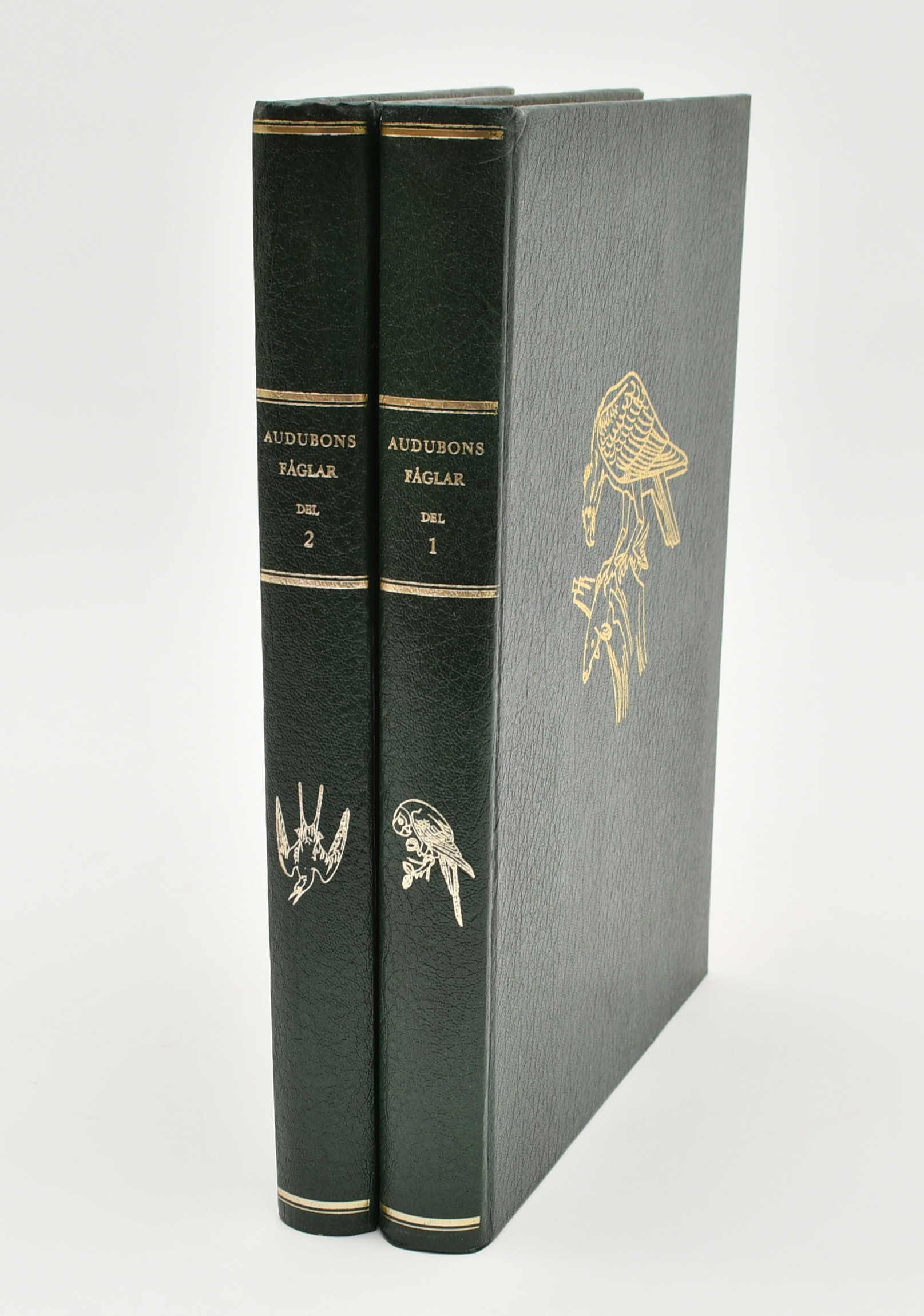 AUDUBON. Audubons fågelmålningar i original - del I och II. För första gången reproducerade i färg från samlingarna vid The New York Historical Society. Förord av Gunnar Brusewitz. Inledning av Marshall B. Davidson.