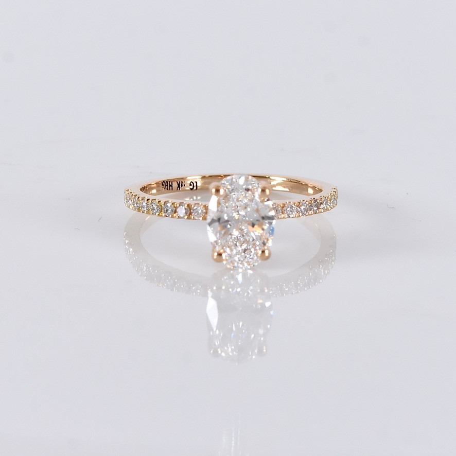 DIAMANTRING, 1,19ct, 18K, IGI Cert Labgrown.