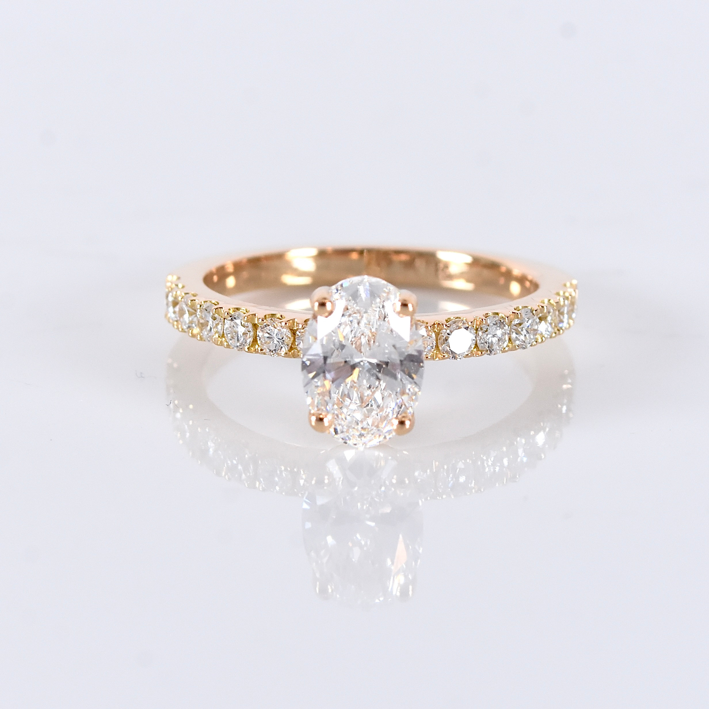 DIAMANTRING, 1,33ct, 18K, IGI Cert Labgrown.