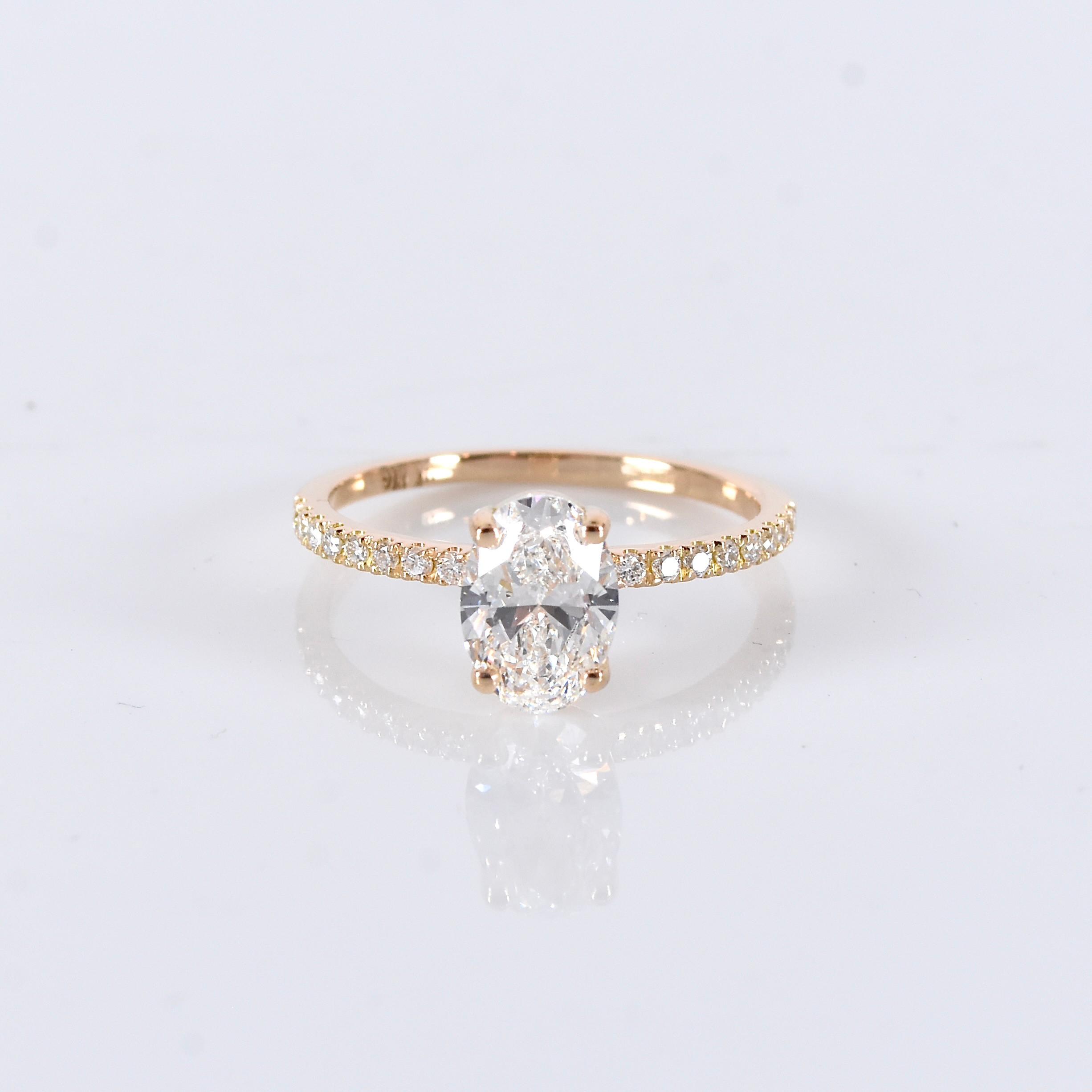 DIAMANTRING, 1,25ct, 18K, IGI Cert Labgrown.