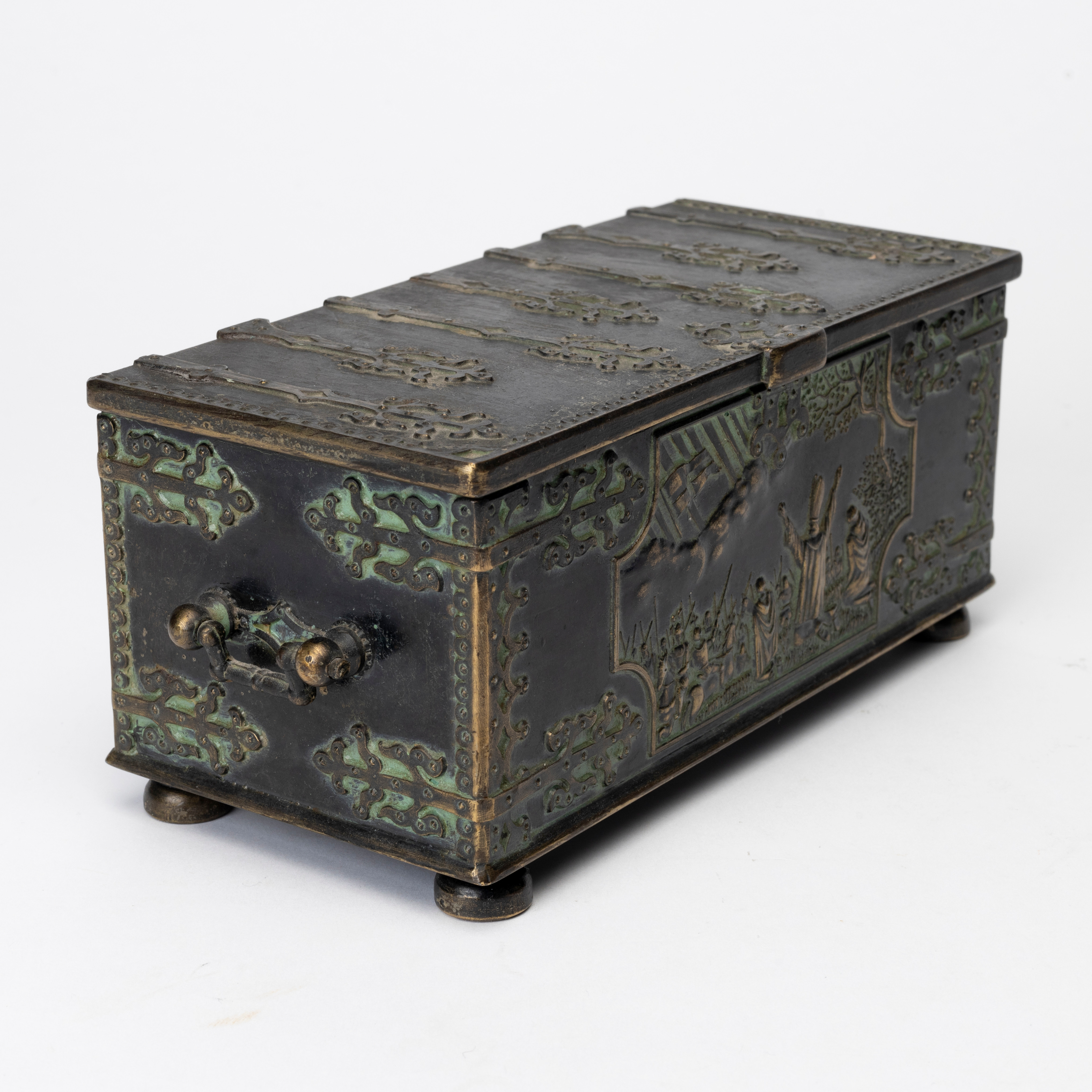 SKRIN, brons, märkt Copenhagen Denmark, 1900-talets mitt.