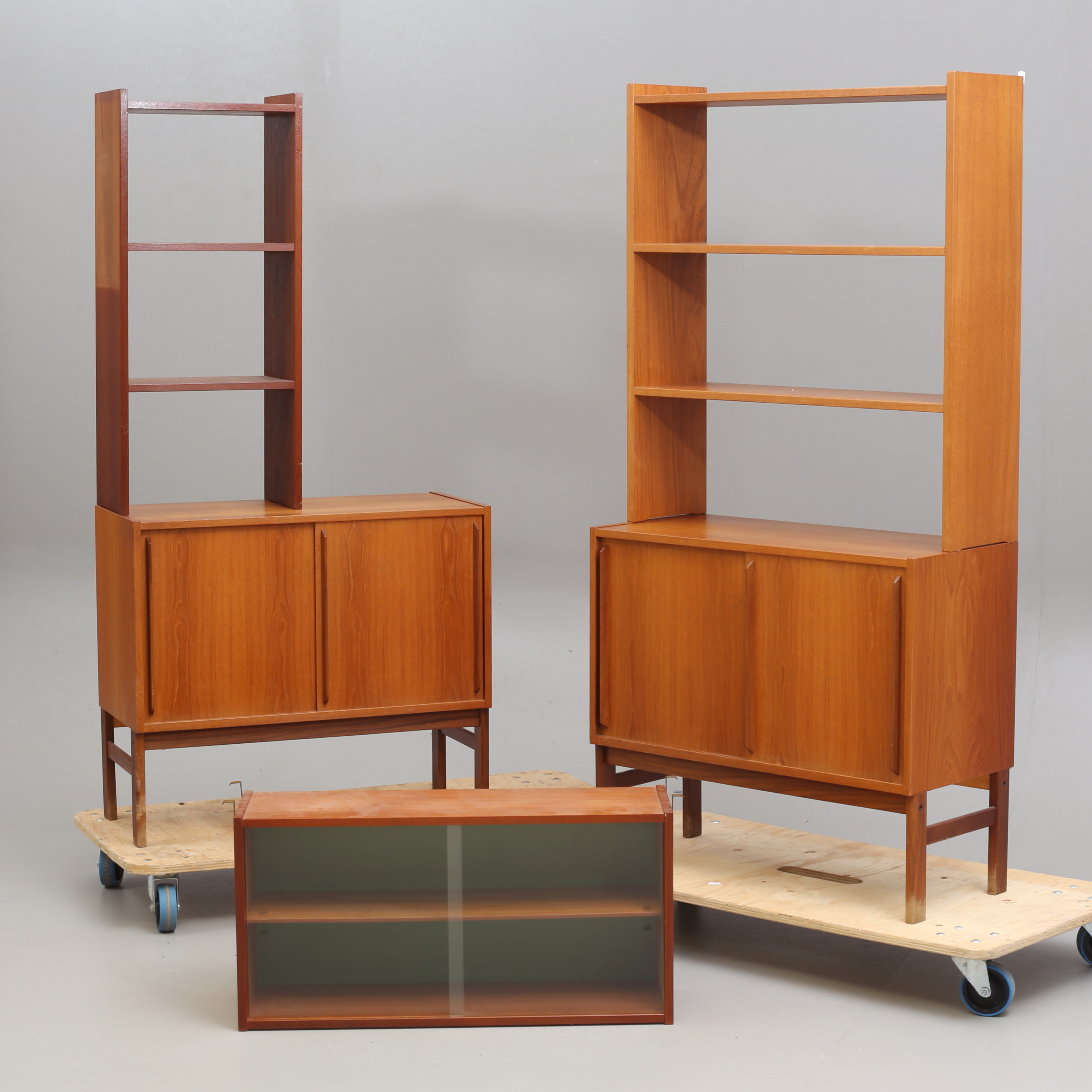 BOKHYLLA, 5 delar, teak, 1900-talets mitt.