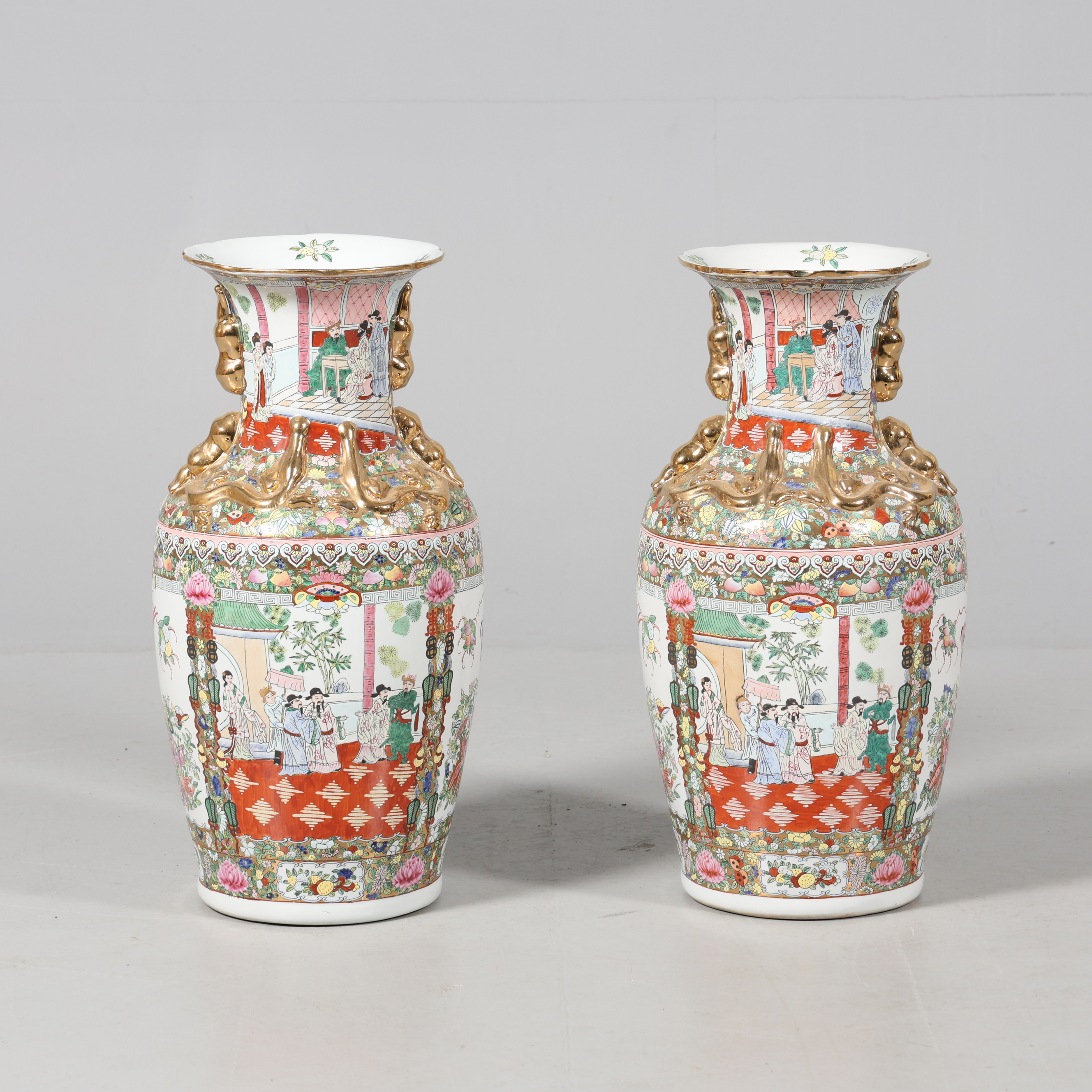 GOLVURNOR, 1 par, keramik, Kina.