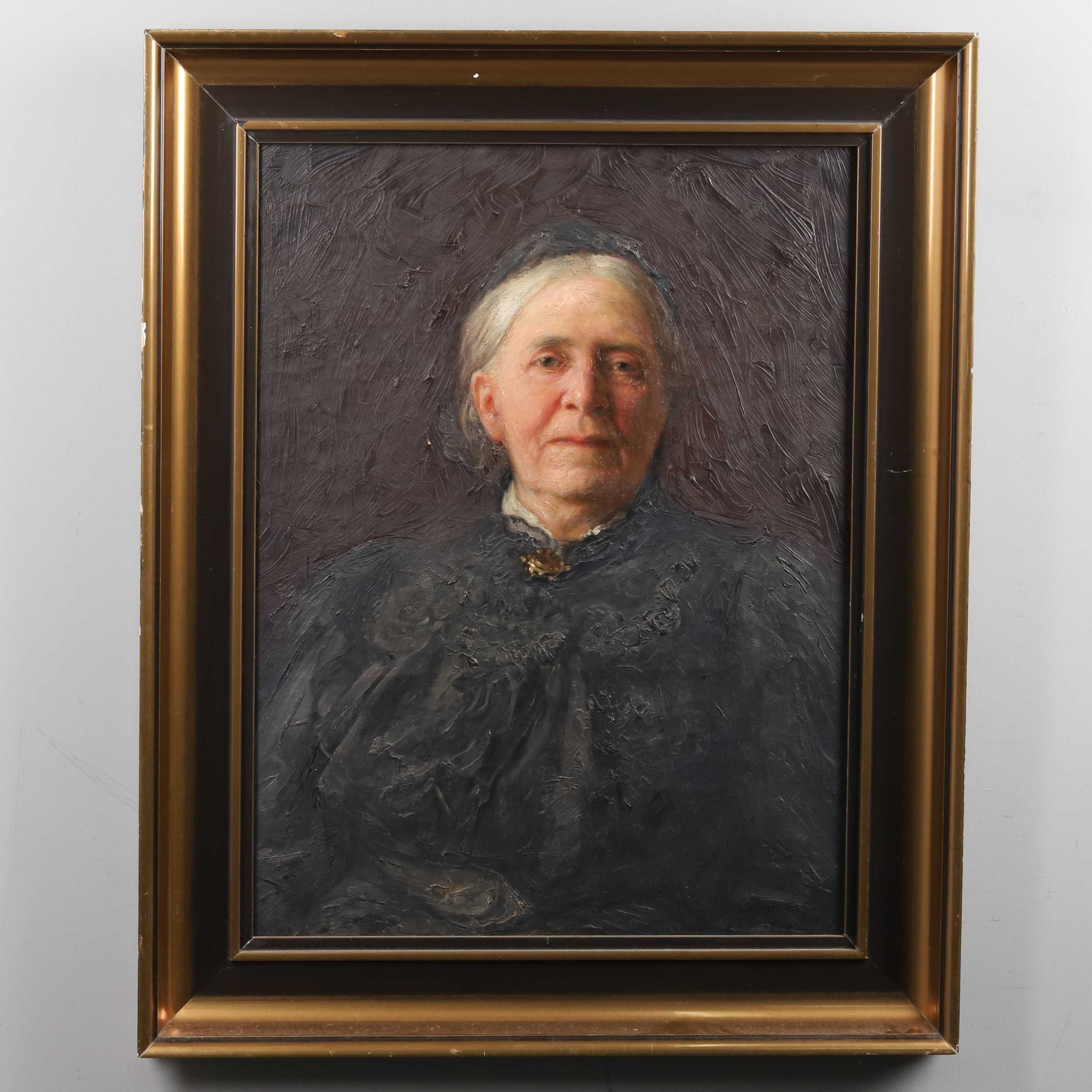 CARL OLOF BARTELS. Olja på duk, Porträtt, signerad och daterad -1916.