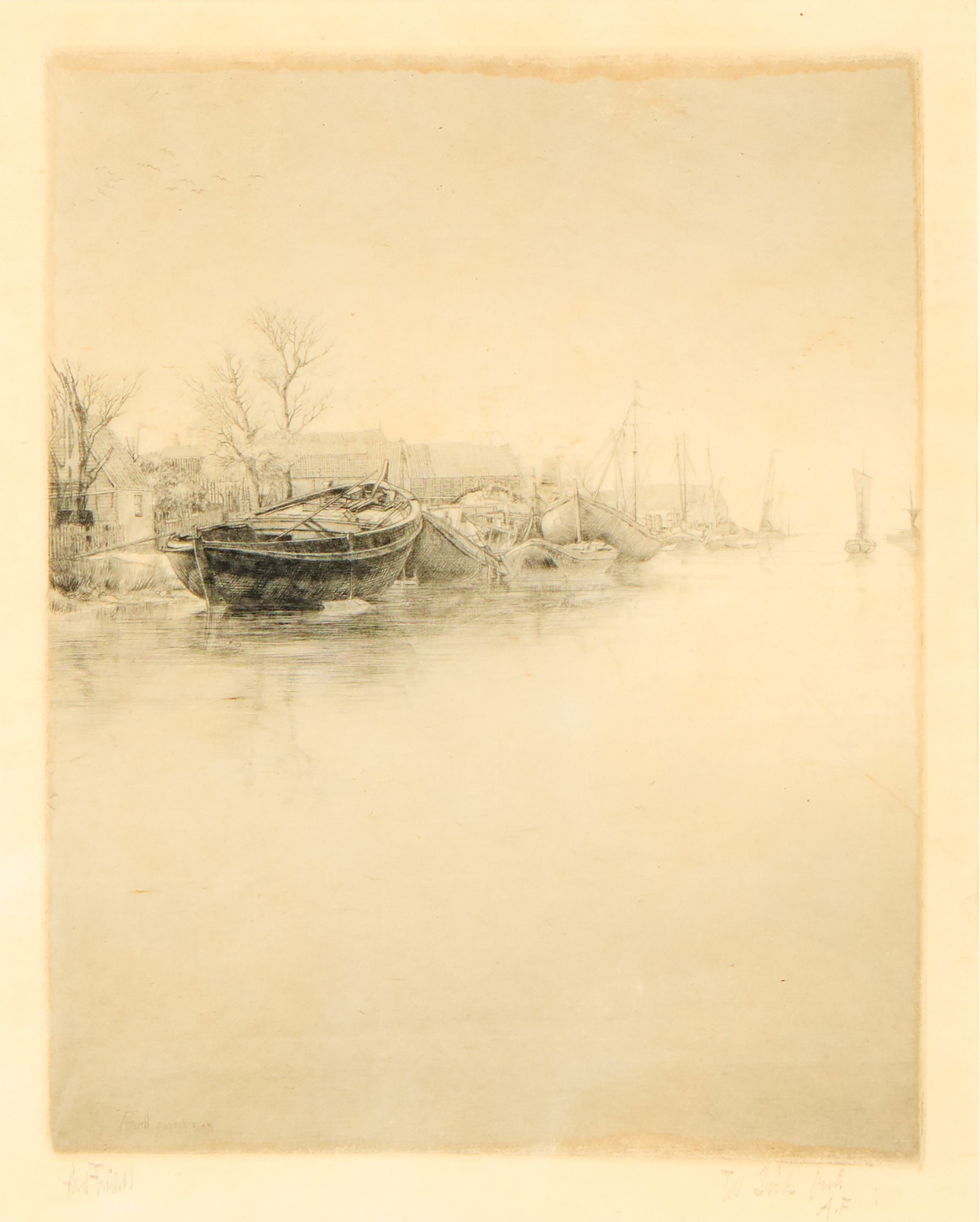 AXEL FRIDELL. "Monnikendam I", V état, 1930.