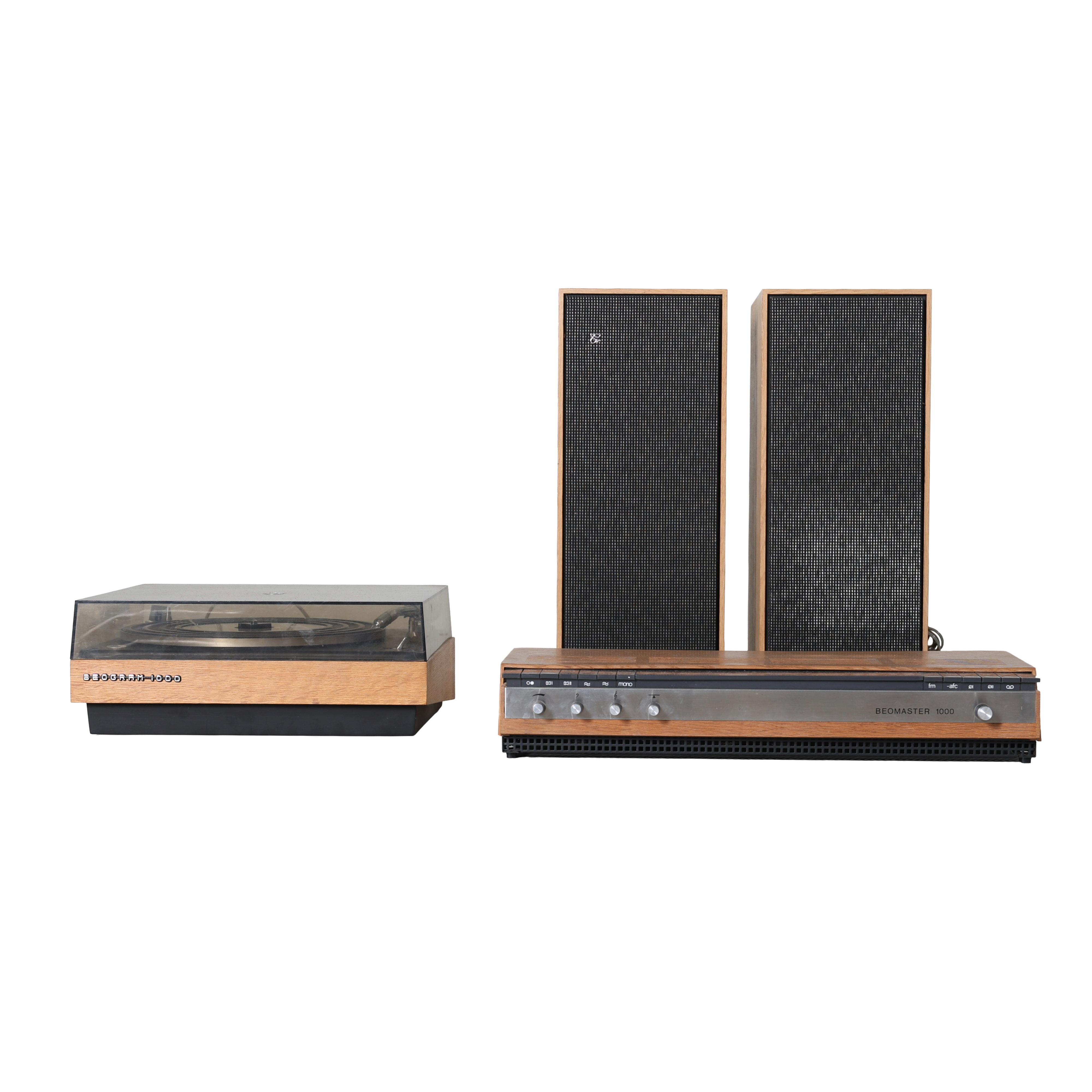 MUSIKANLÄGGNING, 4 delar, Beomaster/-gram/-vox 1000, Bang & Olufsen, Danmark.