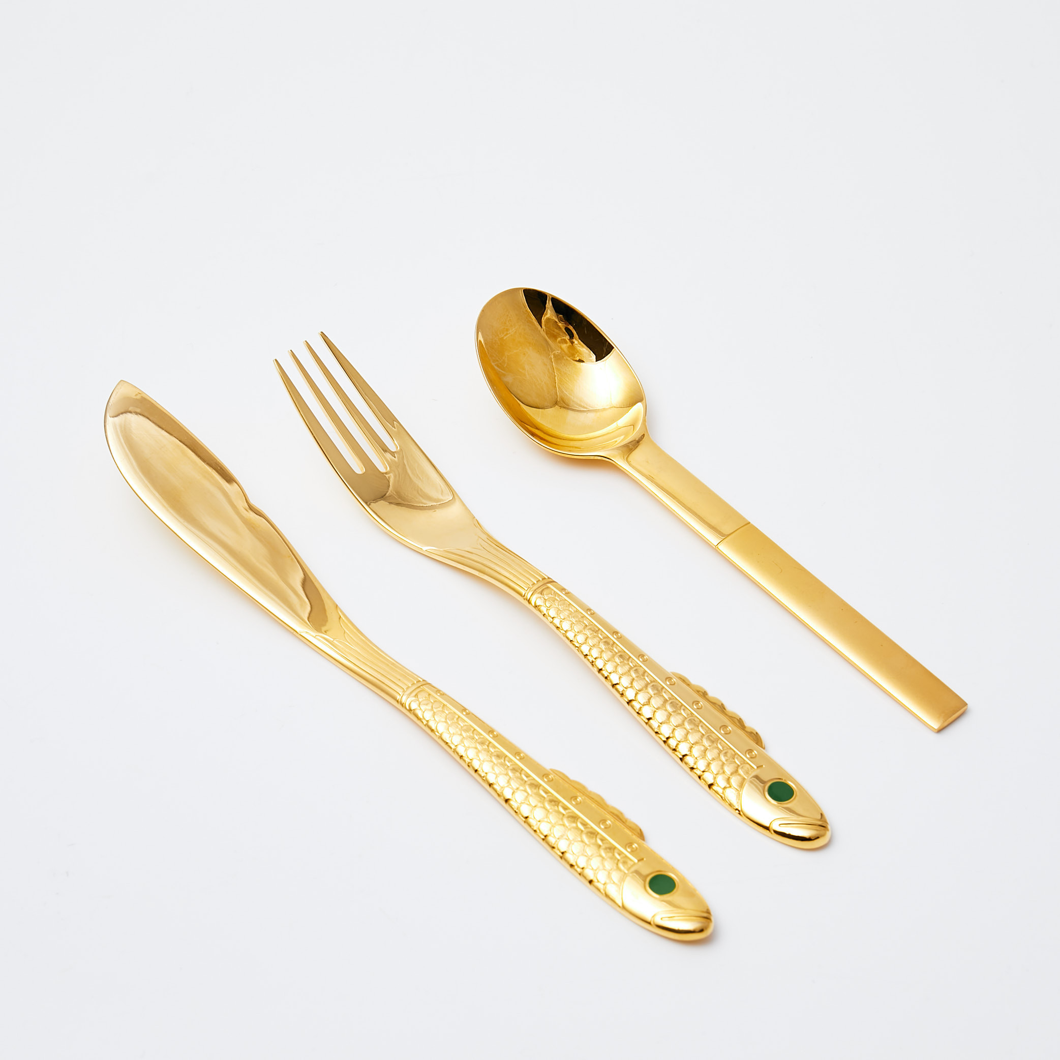 GUNNAR CYRÉN. 24 dlr, Fiskbestick samt matskedar, "Nobel", Yamazaki.