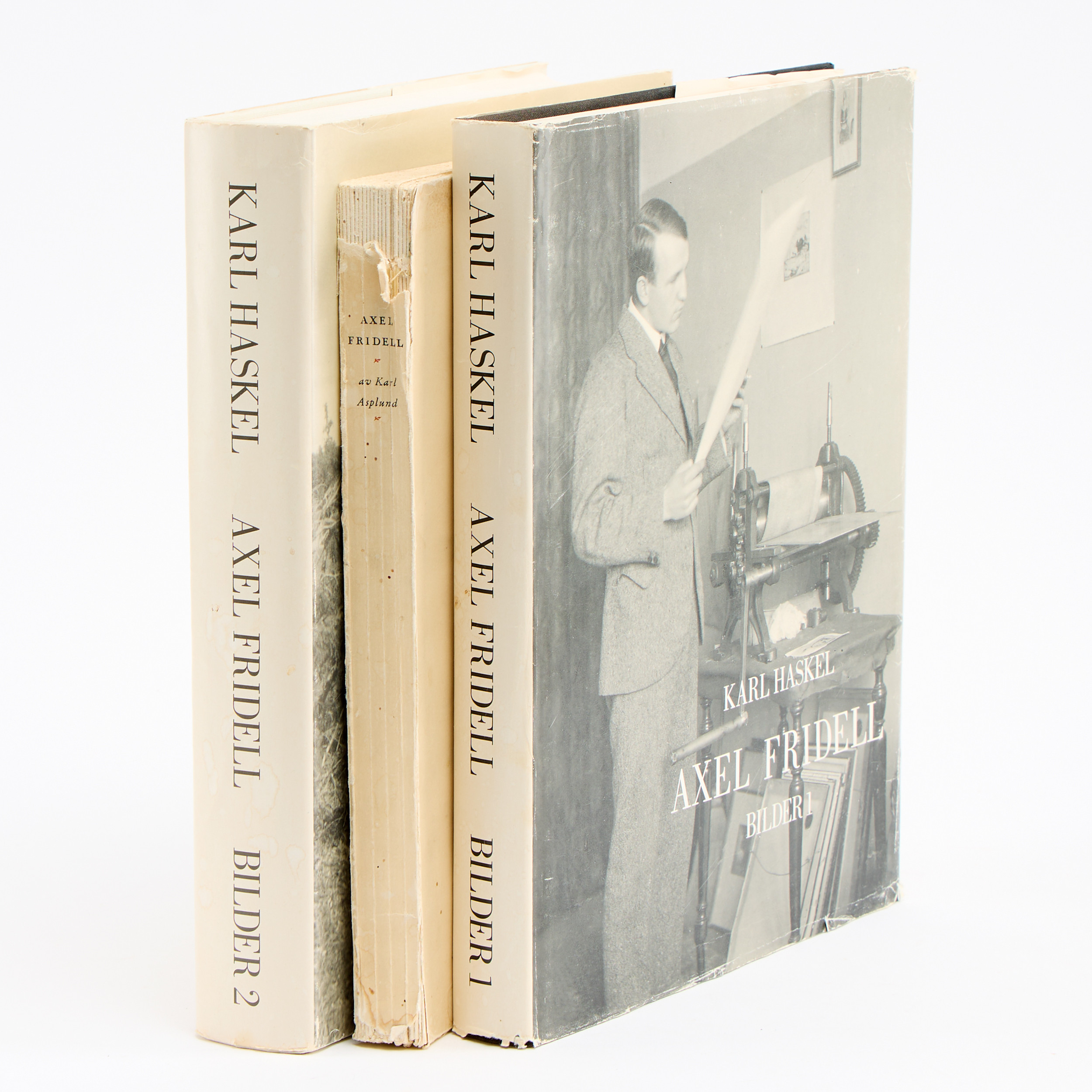 BÖCKER, Karl Haskel "Axel Fridell Bilder 1" och "Axel Fridell Bilder 2", Karl Asplund "Axel Fridell".